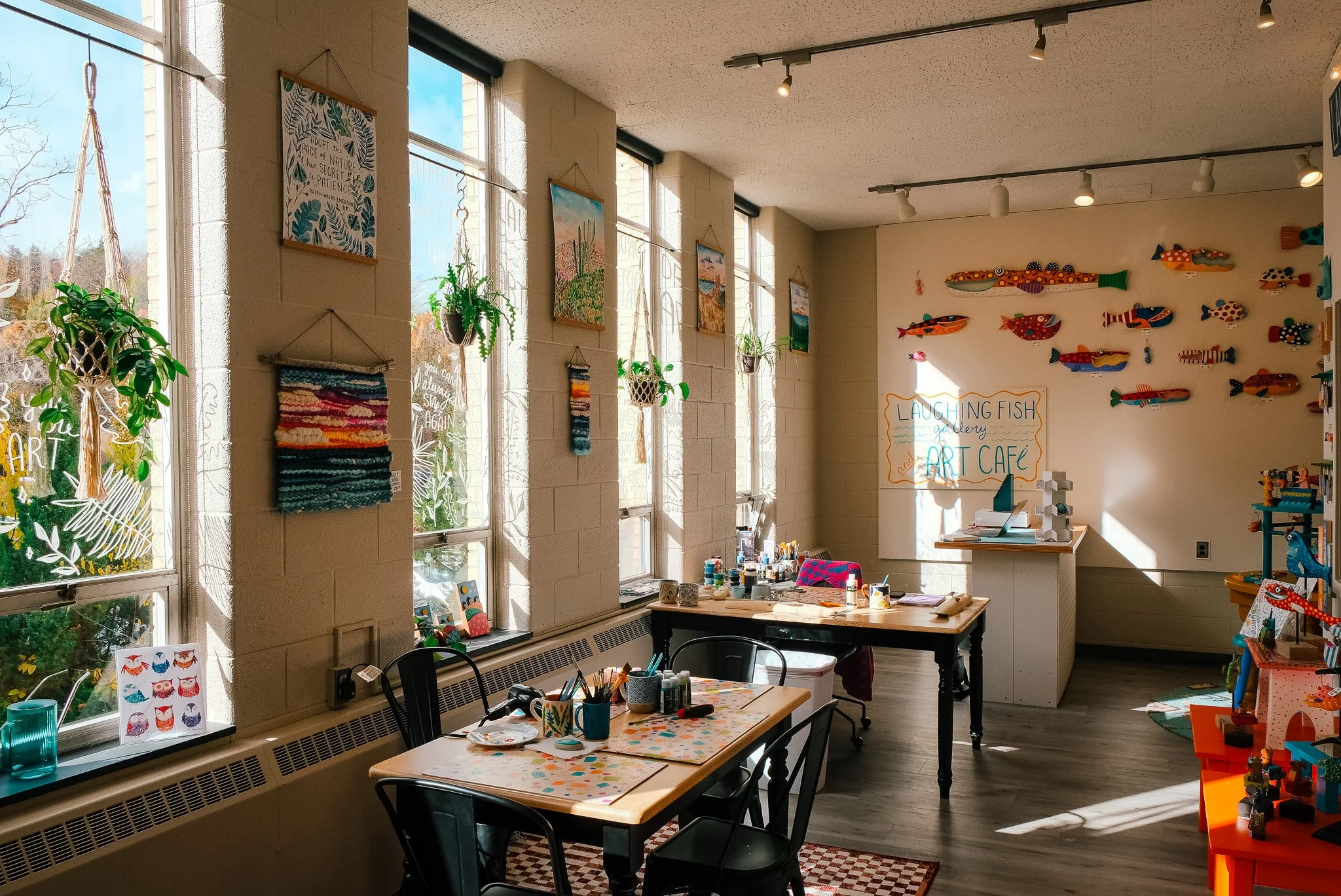 Stop by our Art Cafe if your looking for something creative to do in Traverse City Michigan, Paint your own activity in Traverse City