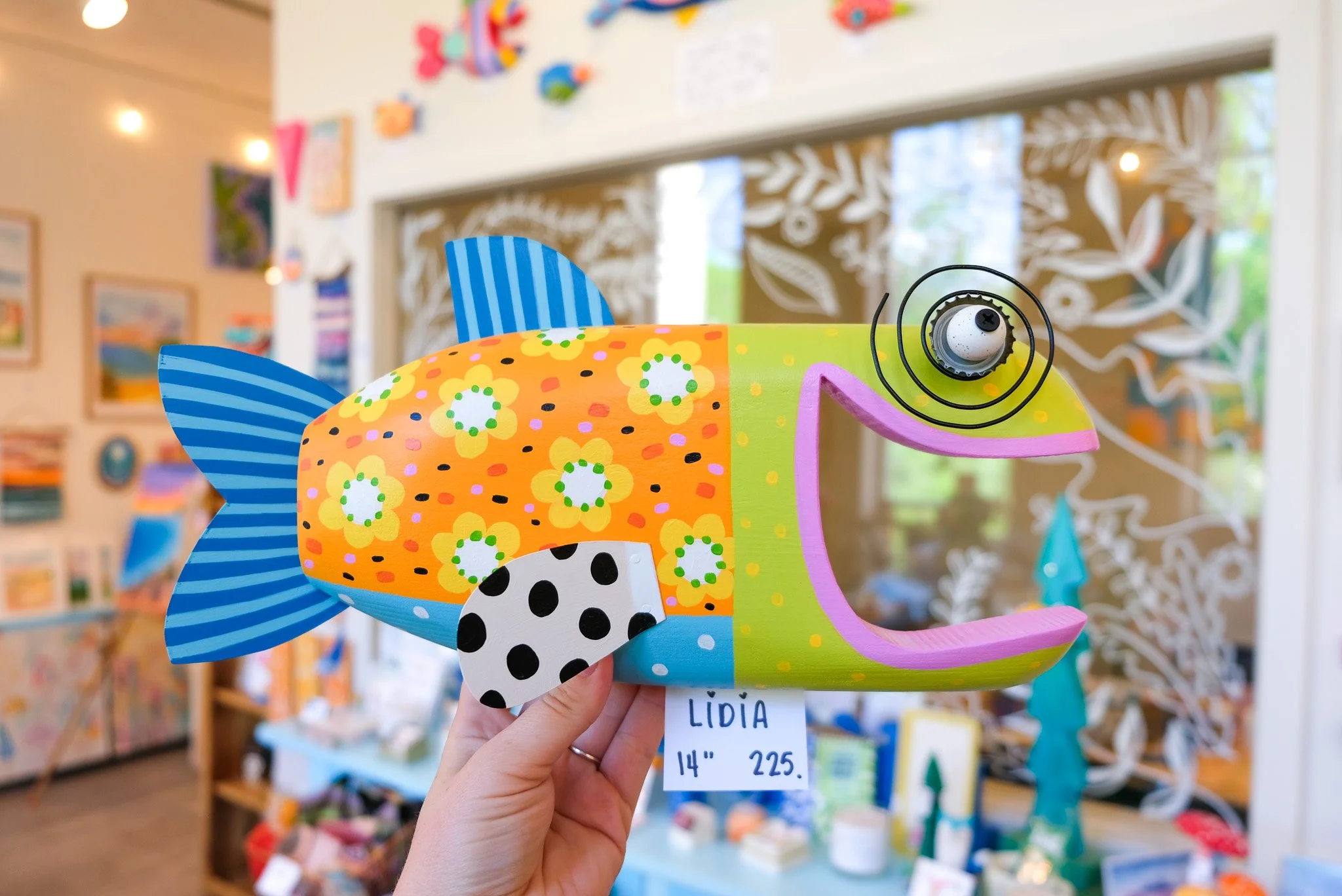 Lidia, a 14" Wall Fish