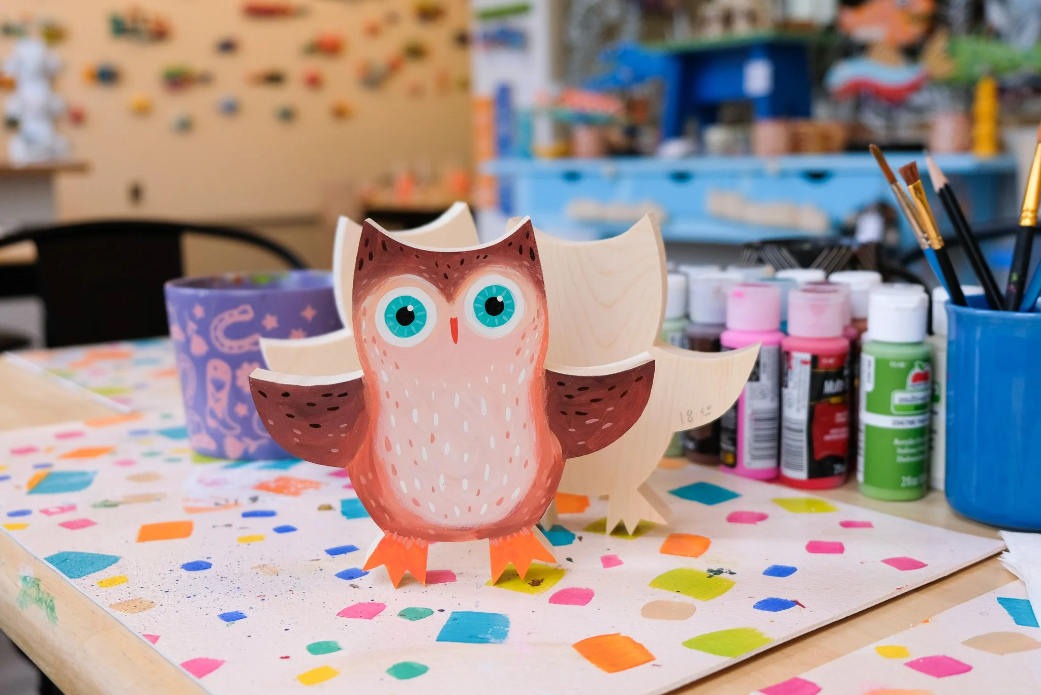 Happy Owl Painting Project