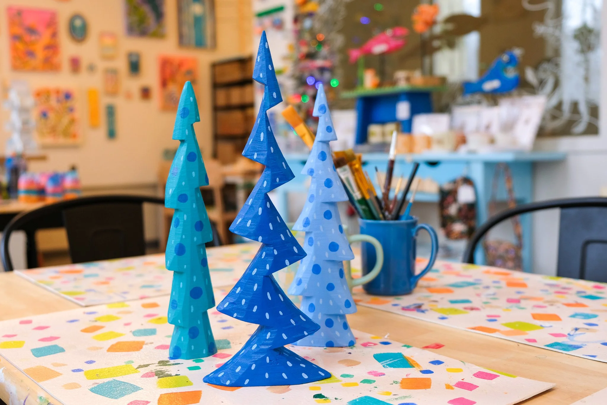 Whimsical Blue Trees (Pick one!)
