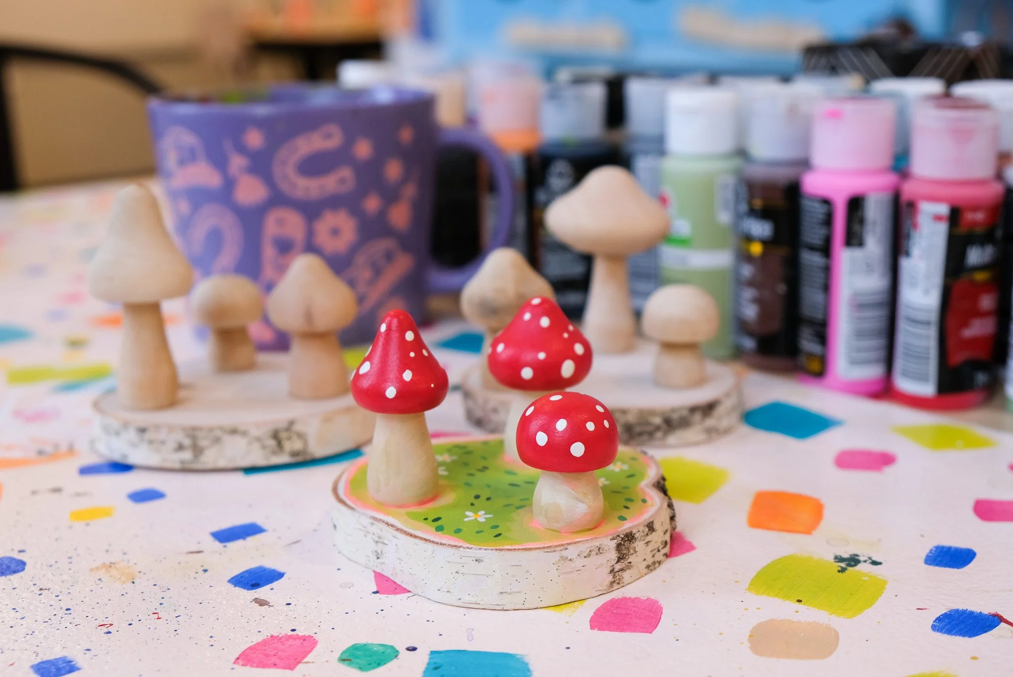 Mushroom Garden Art Project