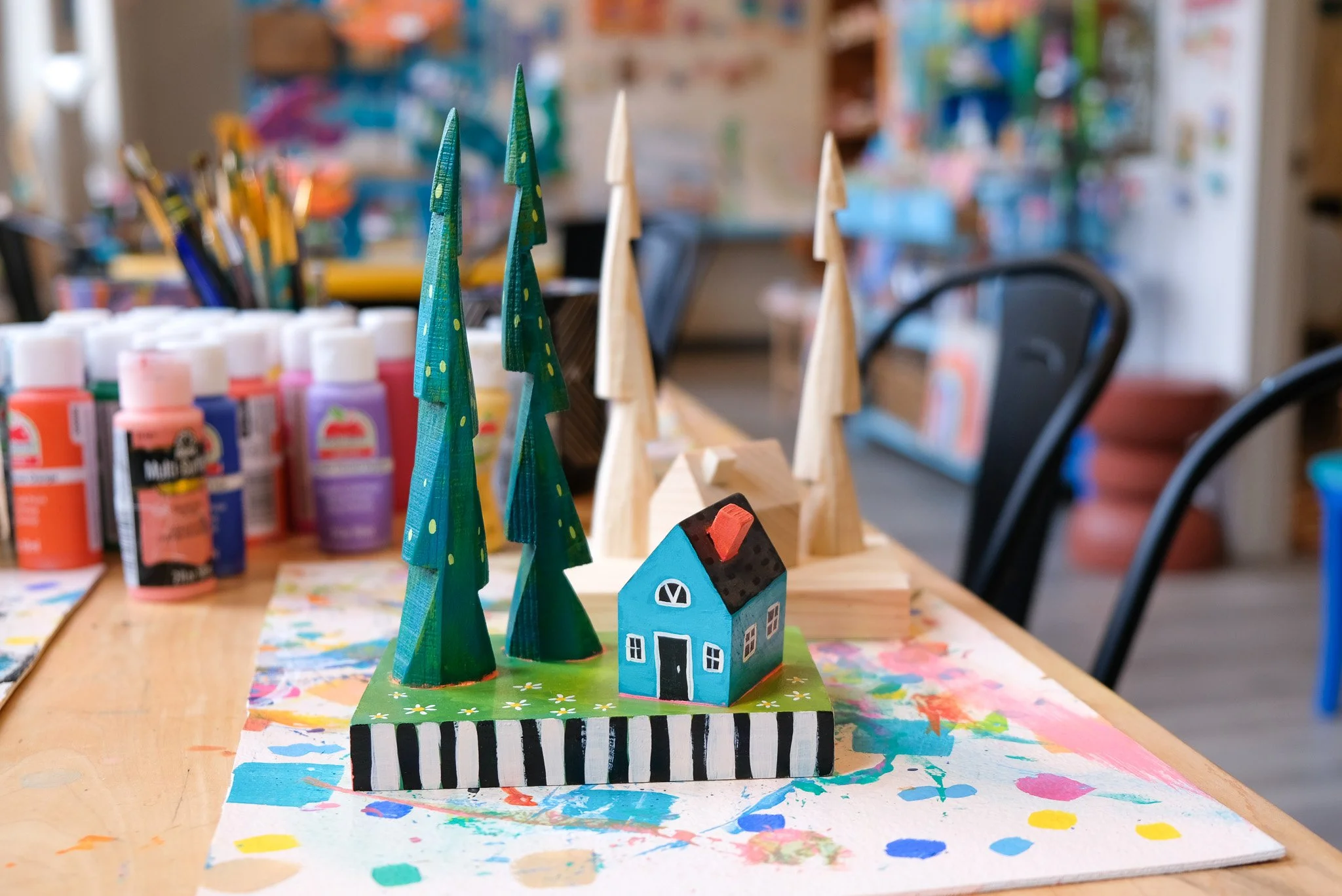 Cozy Cabin Art Cafe Project