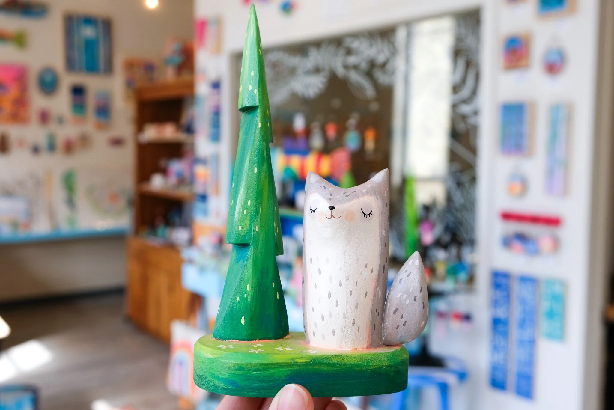 Sleeping Michigan Grey Wolf