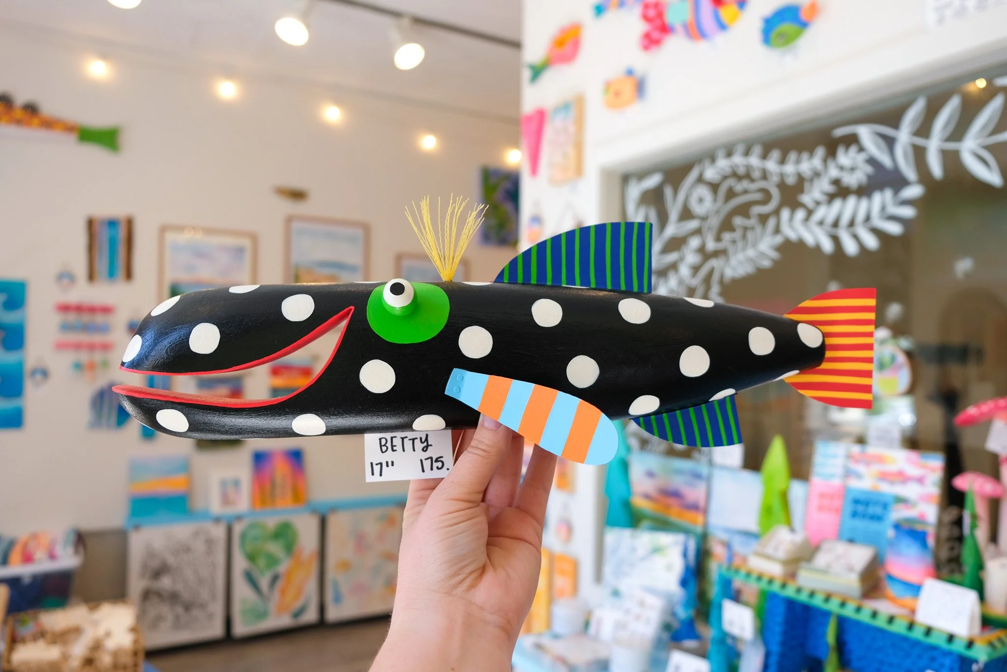 Betty a 17" Wall Fish