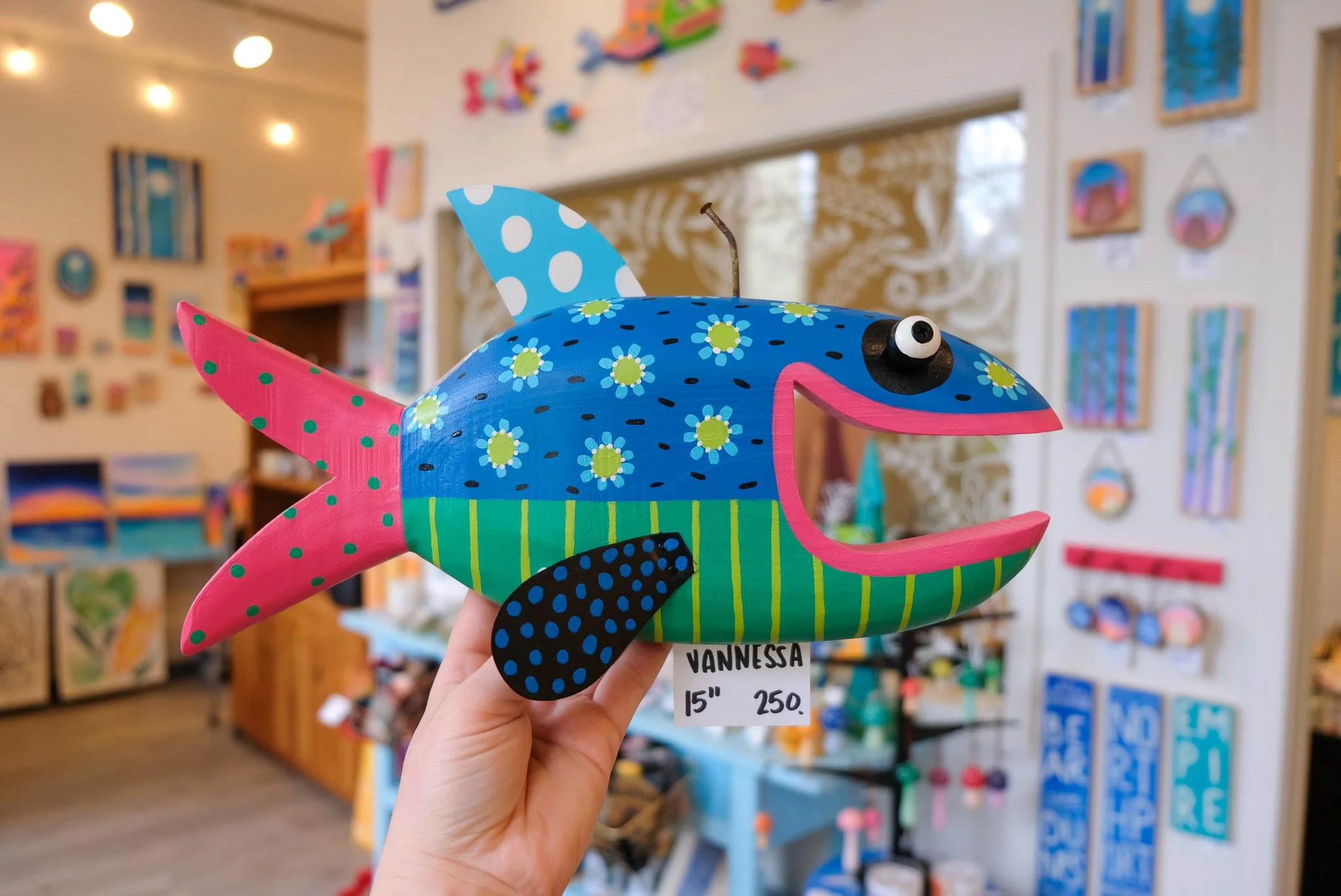 Vanessa, a 15" Wall Fish