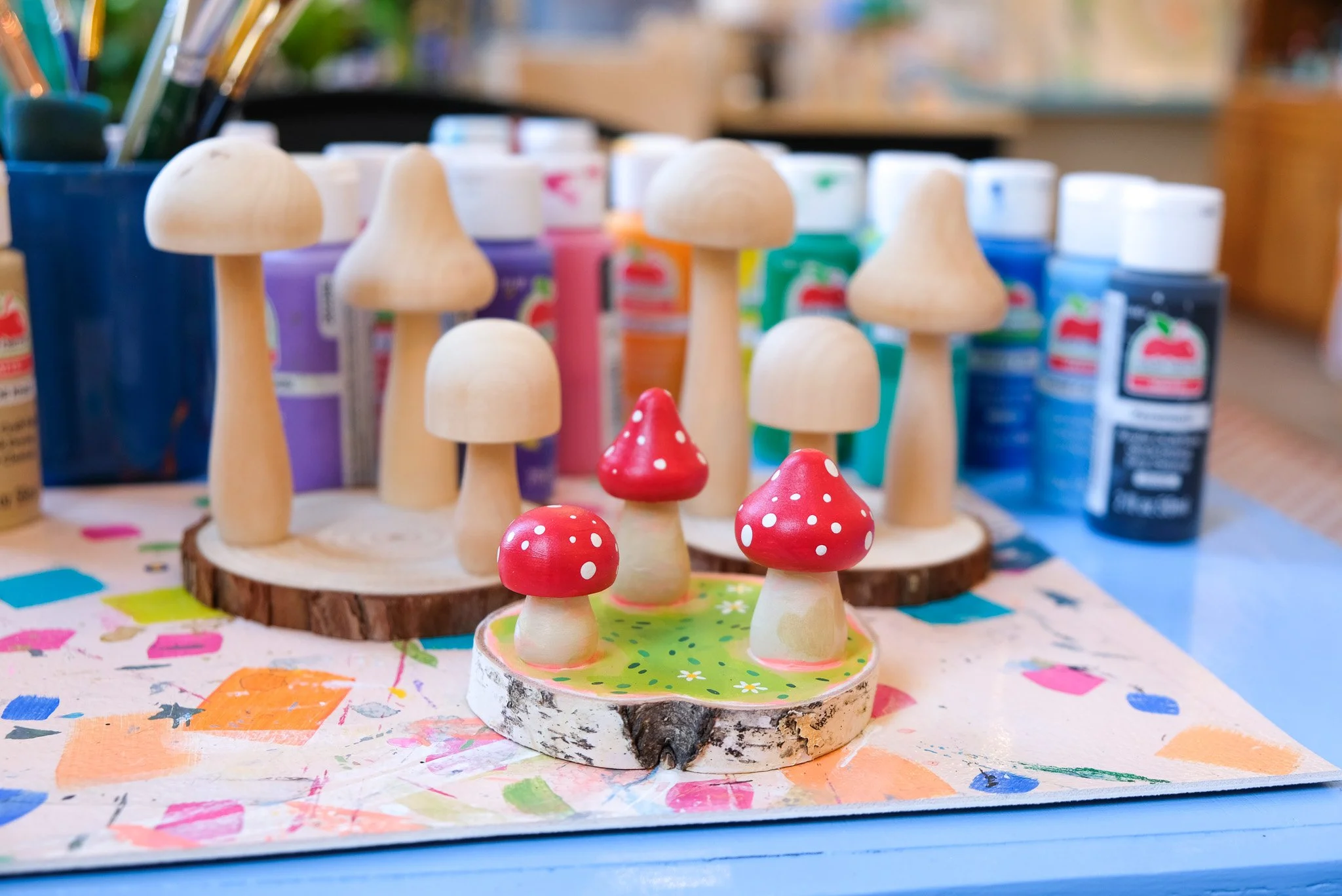 Mushroom Garden Art Project