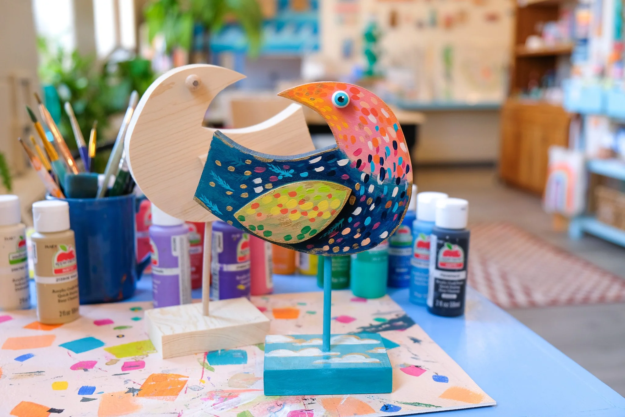 Whimsical Abstract Bird Project