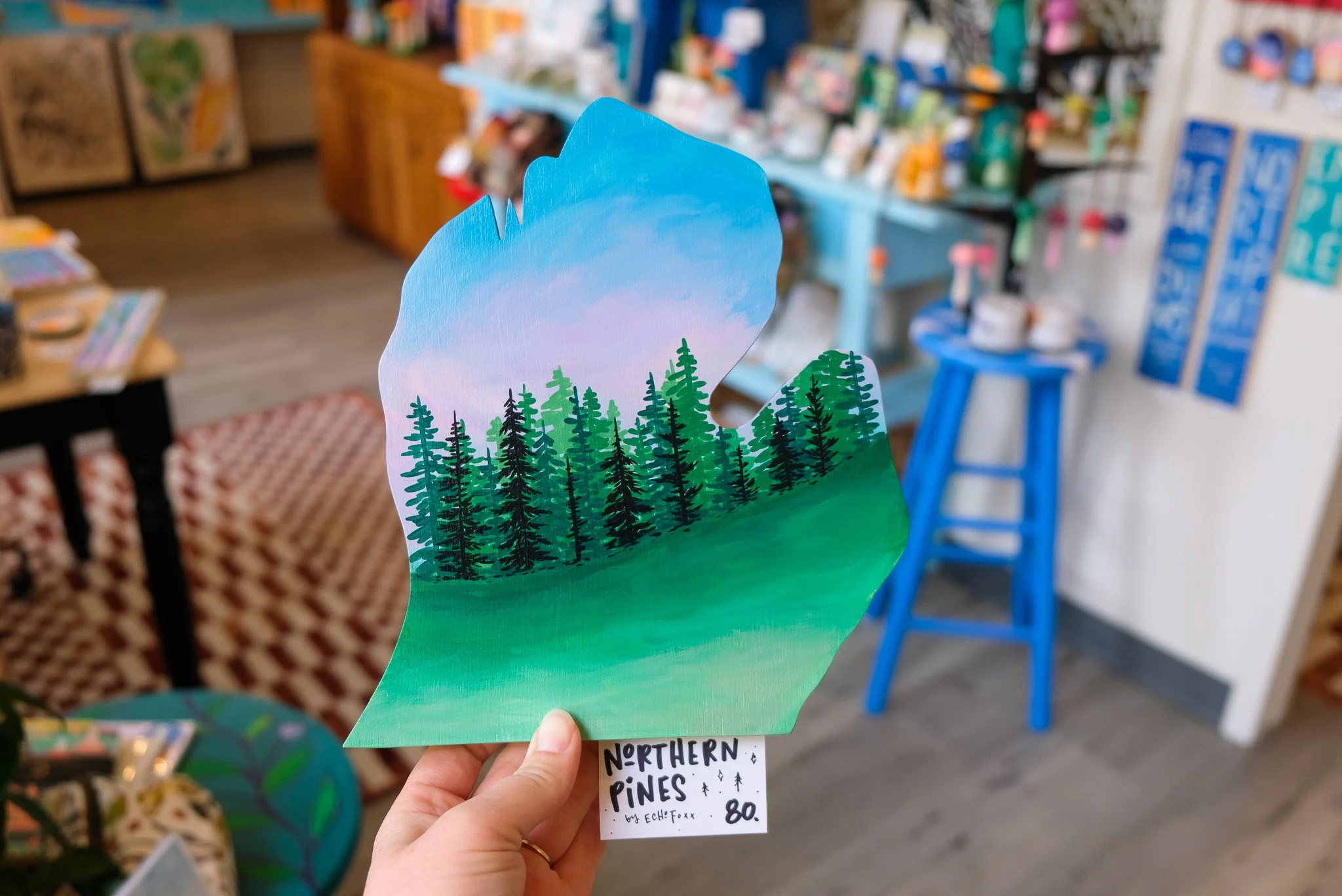 Northern Michigan Pine Trees Wall Hanging