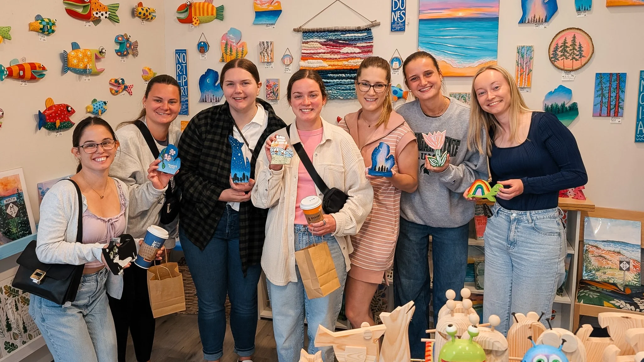Bachelorette Party ideas in Traverse City, Painting Party Traverse City, Alternative bachelorette party ideas, artsy bachelorette party ideas, creative party ideas traverse city, things to do in michigan, creative things to do in Traverse City,