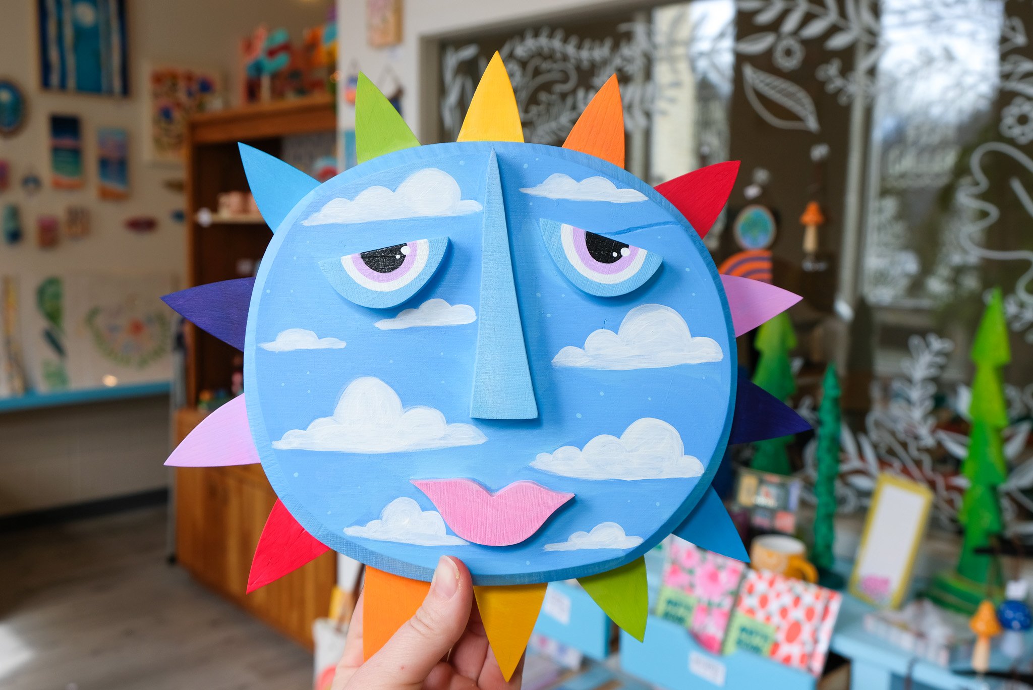 Rainbow Sun Wall Hanging