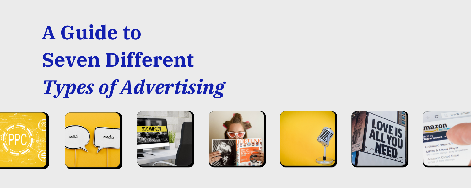 What are the 7 types of advertising media?