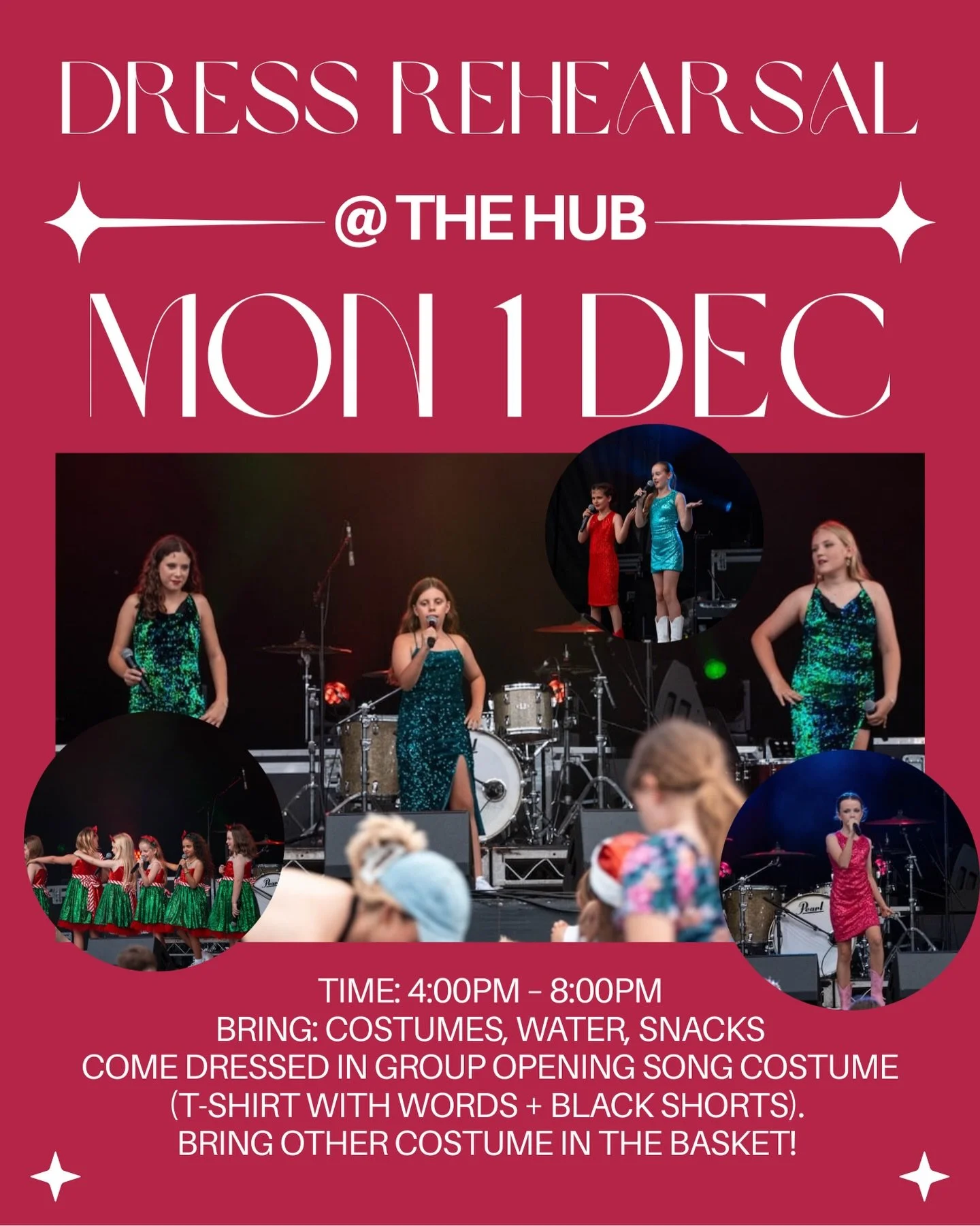 Reminder! EOY concert dress rehearsal is this coming MONDAY!! 💃🕺