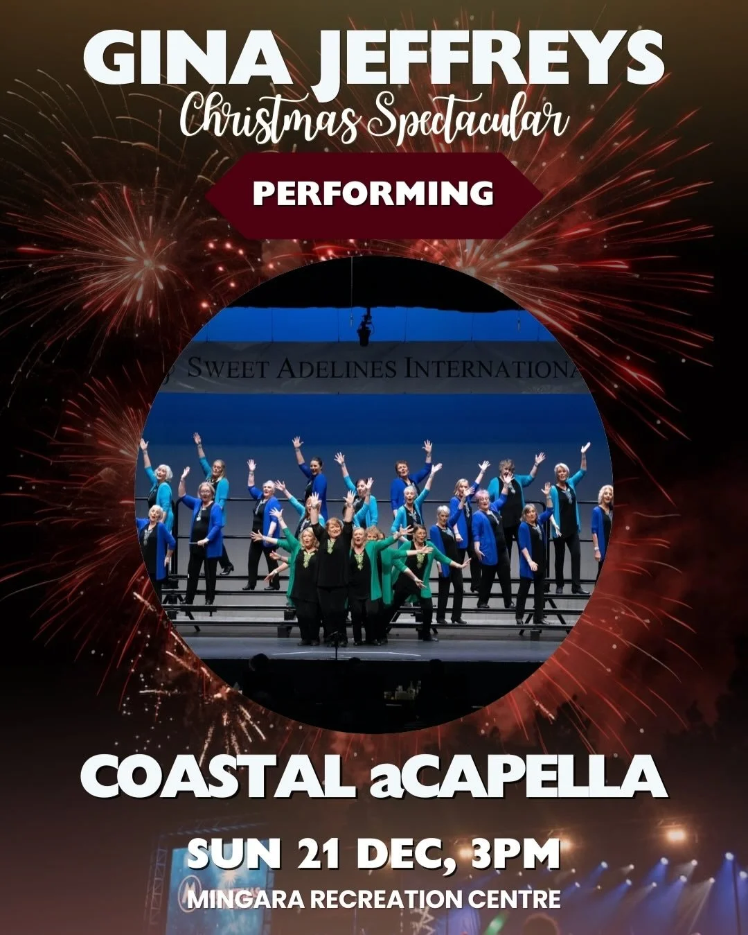 Pt 5 | INTRODUCING OUR PERFORMERS ⭐️

COASTAL A CAPELLA is a fun, energetic female acappella choir who love to perform! They recently&nbsp;finished production of a vibrant live show,&nbsp;Coastal a Cappella LIVE!&nbsp;at the Red Tree Theatre, Tuggera