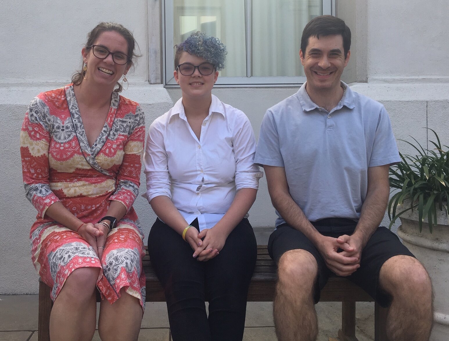 Cayla with Josh and me during the CASSI end-of-summer symposium in summer 2019.