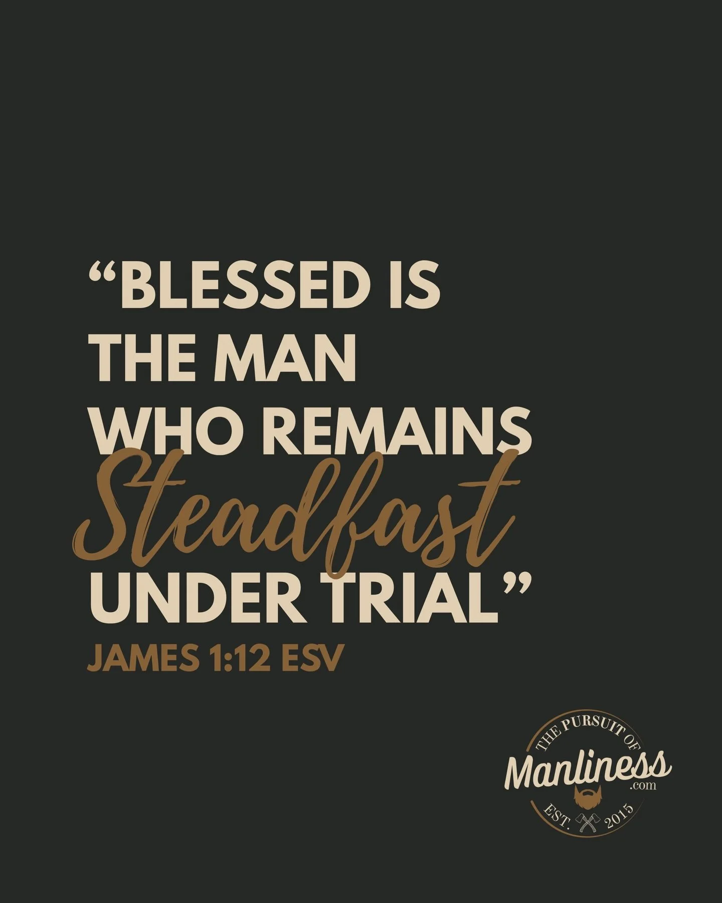 Trials are inevitable, how we respond to them is not. 
&nbsp;
Often trials expose whether a man is driven by comfort or conviction. 
&nbsp;
Being steadfast is not pretending the trial is not difficult, it is refusing to abandon our faith, integrity, 
