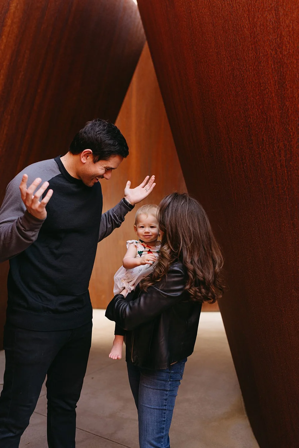 Candid Family Photoshoot at Stanford Art Gallery, CA