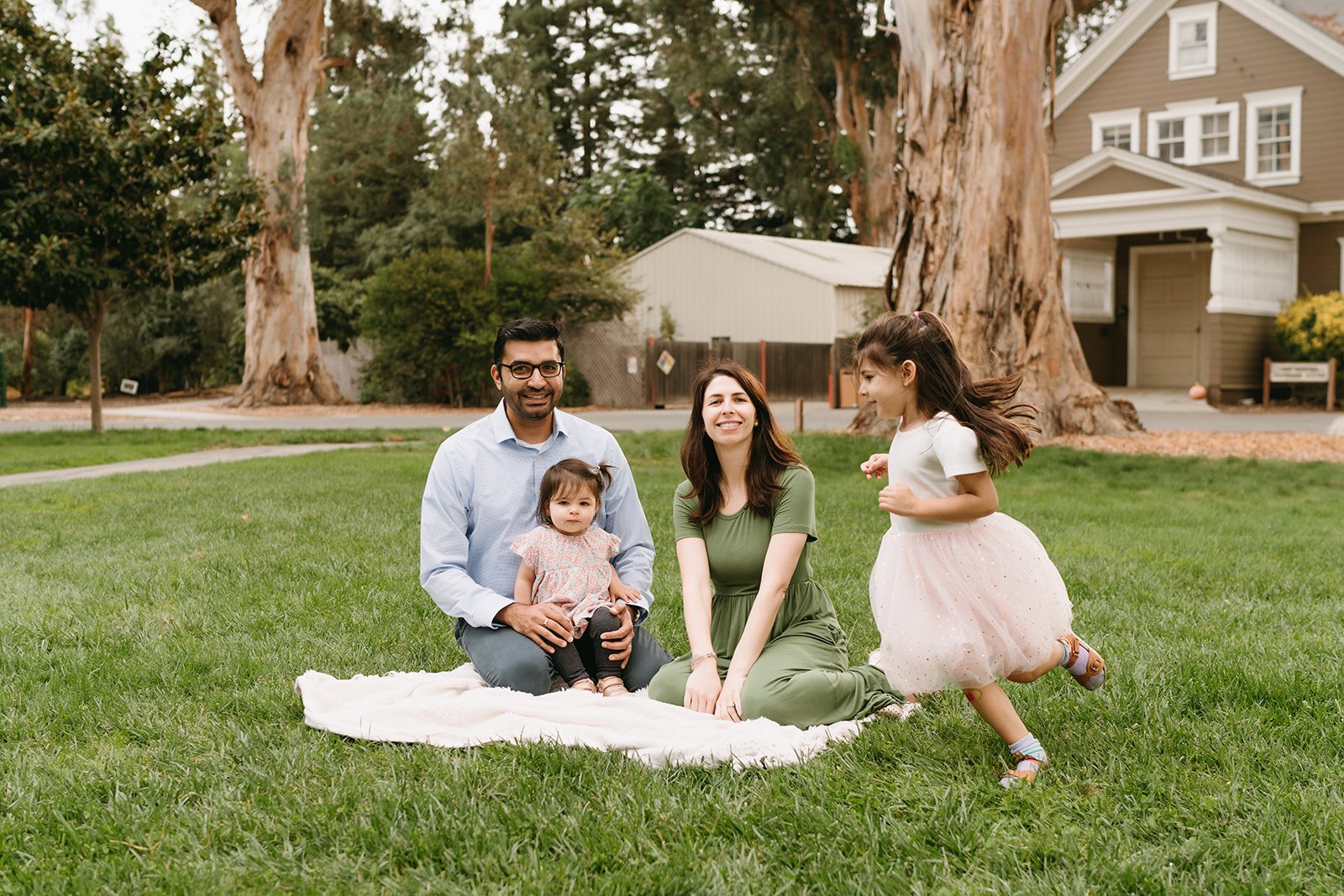 Playful Family Session at Holbrook - Palmer Park in Atherton, CA