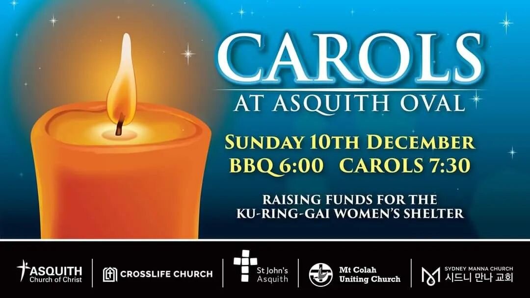 Join us at Asquith Carols 

TONIGHT!