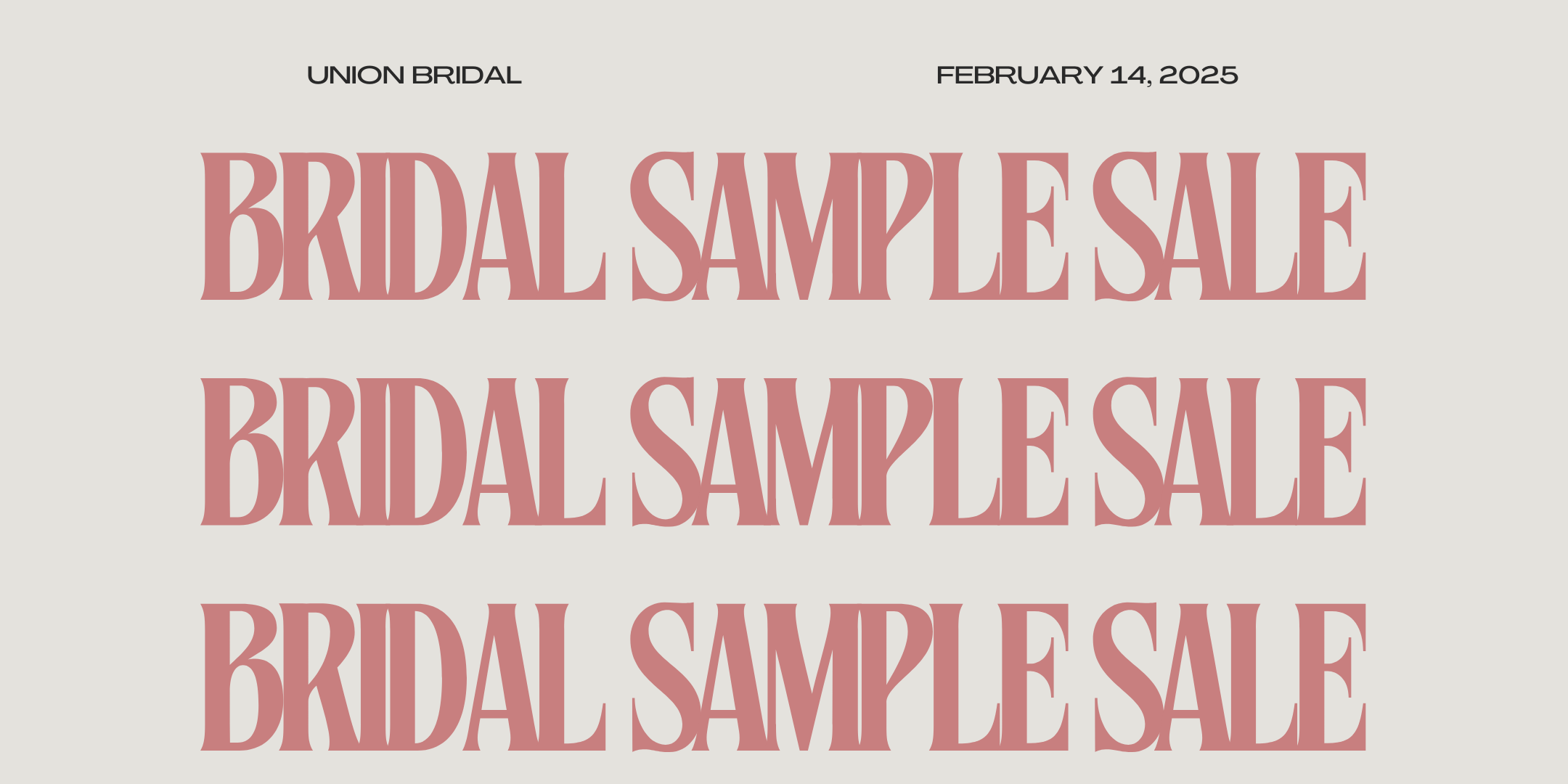 Valentine Sample Sale
