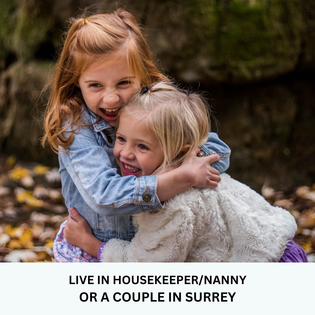On behalf of our new clients, we are looking for a live in housekeeper/ nanny or a couple in Surrey. Beautiful separate accommodation will be provided on the grounds. This family is looking for ideally a Polish speaking candidate who can speak Polish