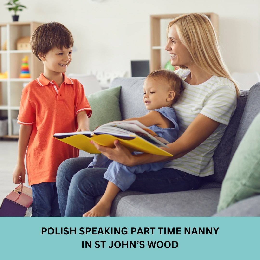 We are looking for a Polish speaking nanny for our returning clients on St John's Wood. For more information please visit our website. To apply please email us your CV to: contact@elisas-london-nannies.co.uk