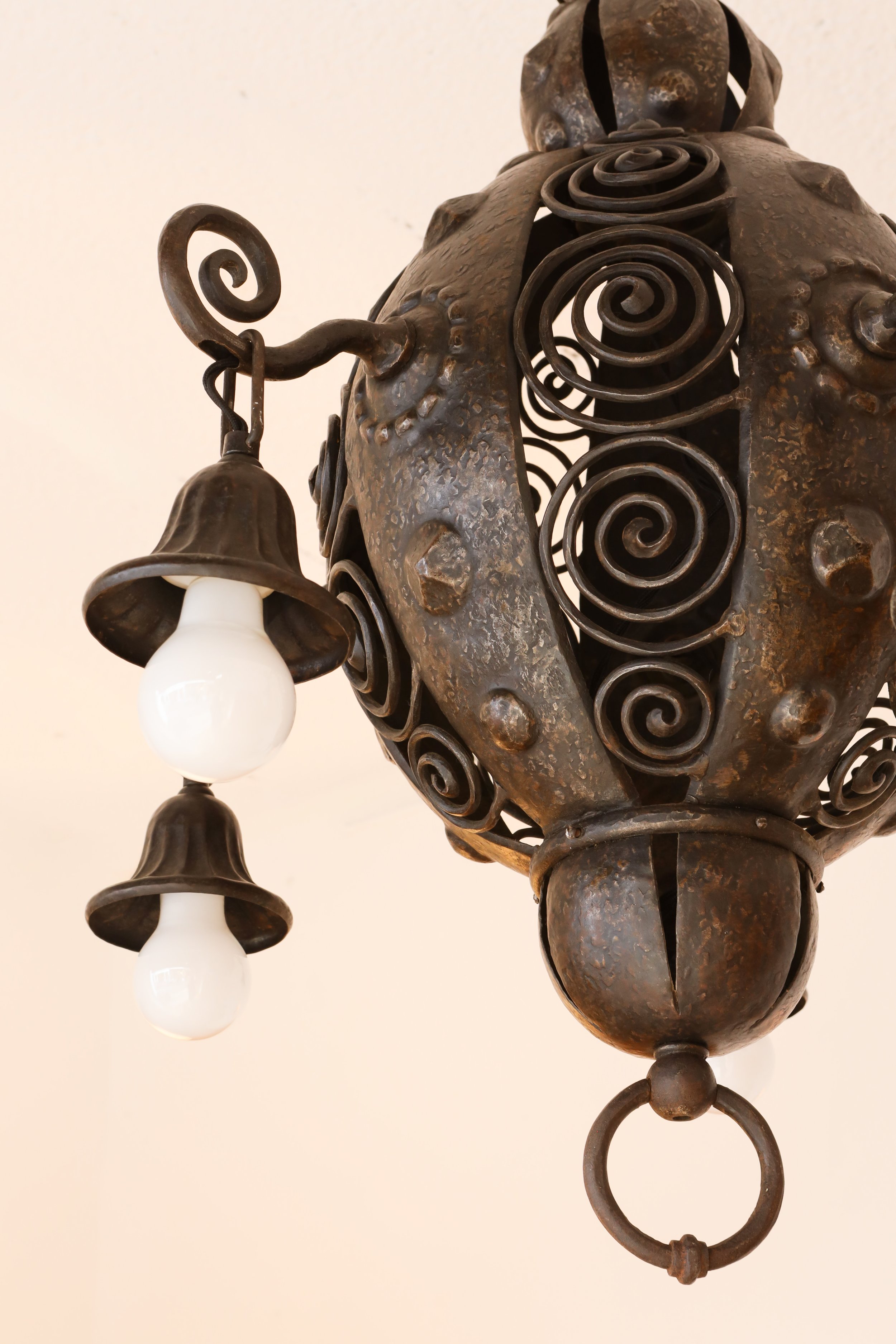 Hammered & Forged Metal Ceiling Light