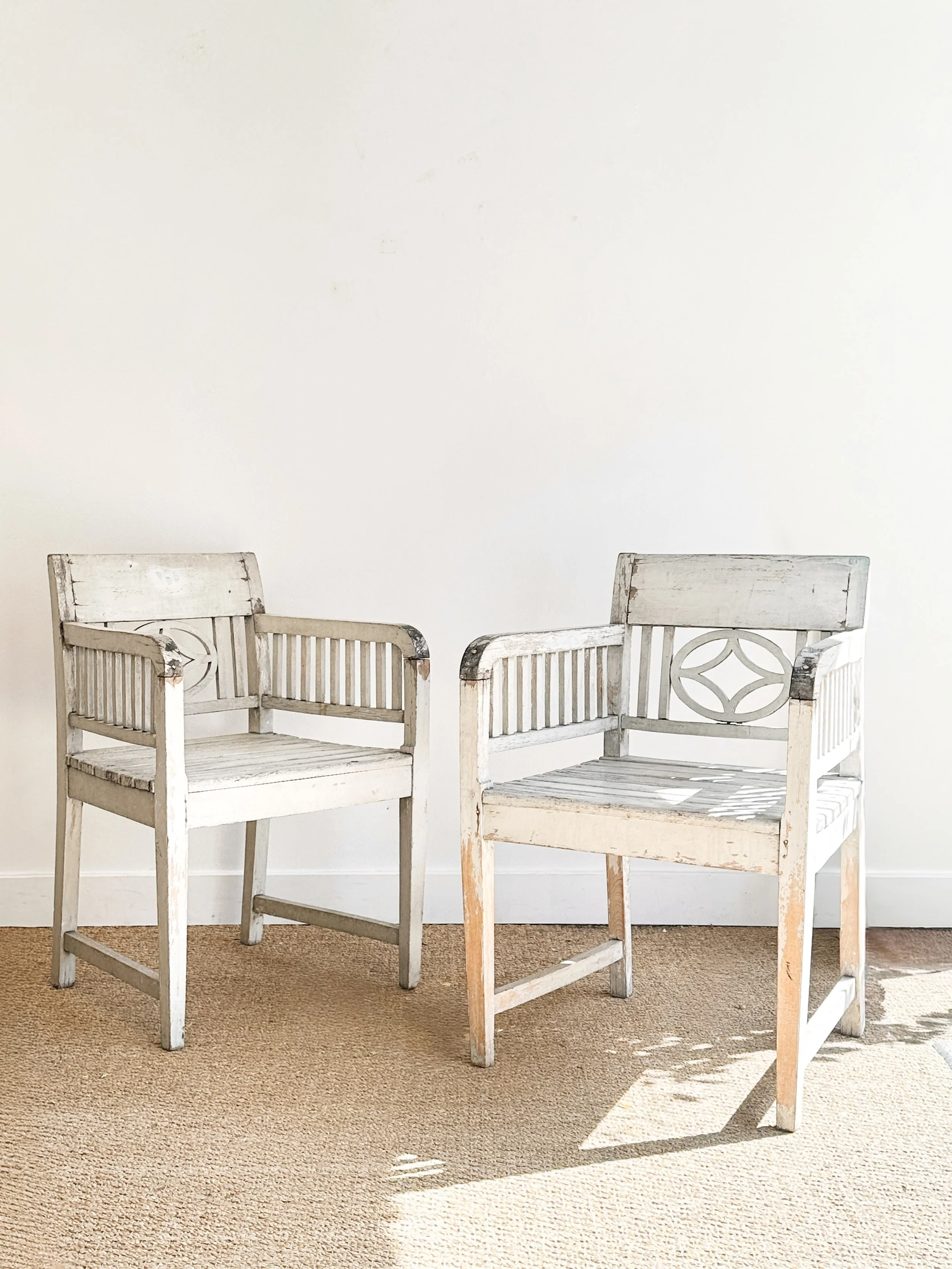 Pair of Jugendstil Garden Chairs