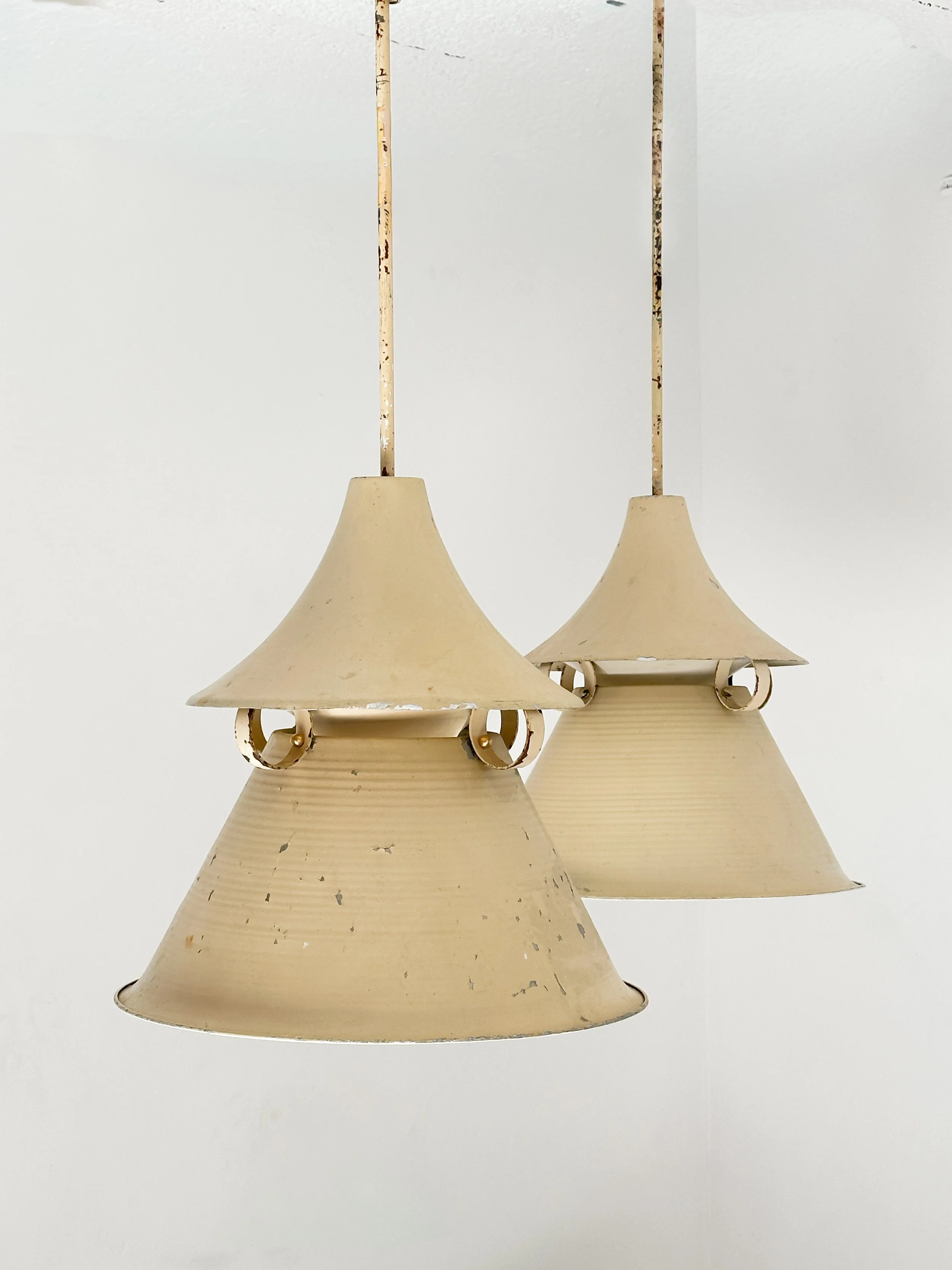 Spun-metal Ceiling Lights