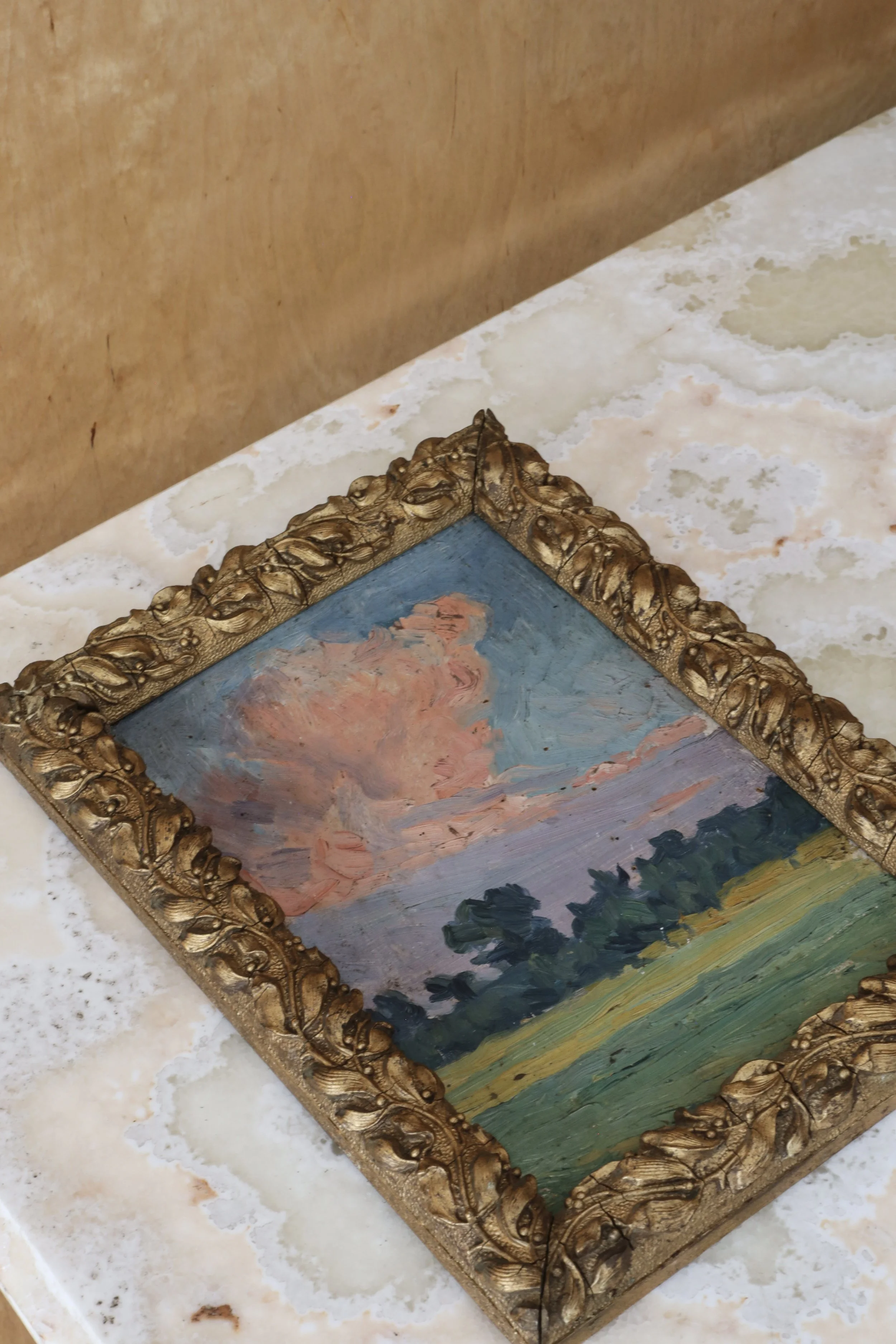 Lanscape on Panel Painting