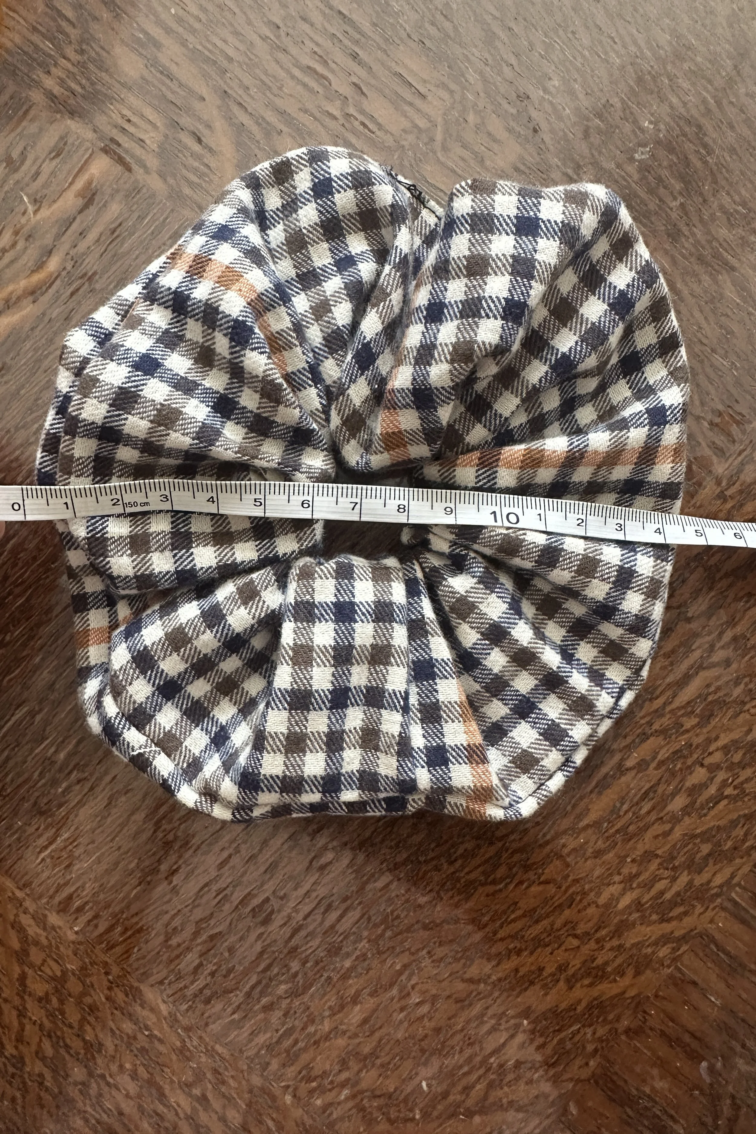 Scrunchie – Retro Brown Check