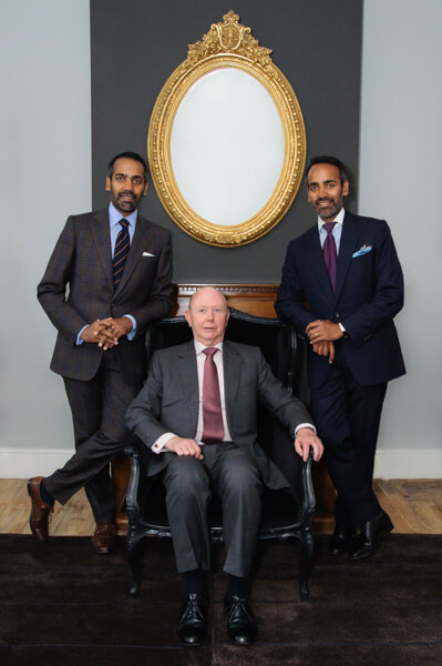 Headshot of tailoring staff at London brand photography session