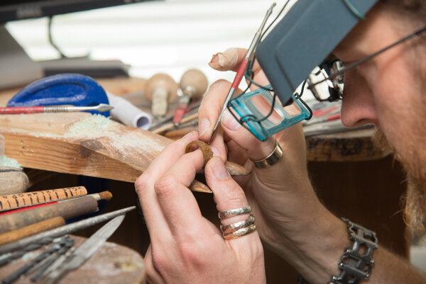 Bespoke engagement ring making: London brand photography