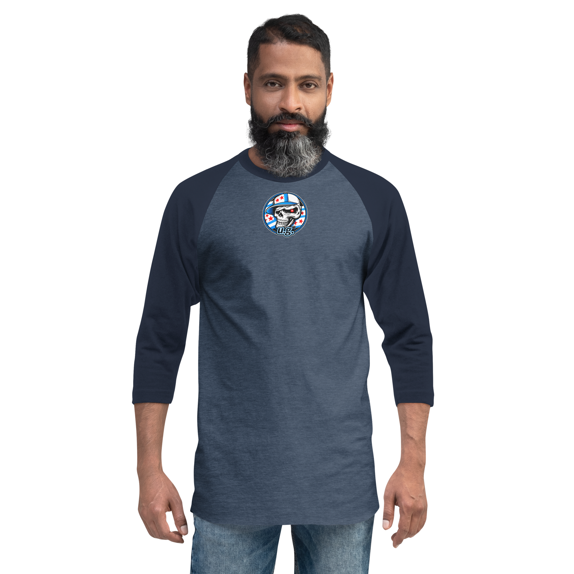 unisex-34-sleeve-raglan-shirt-heather-denim-navy-front-69f6a61ece99e.png