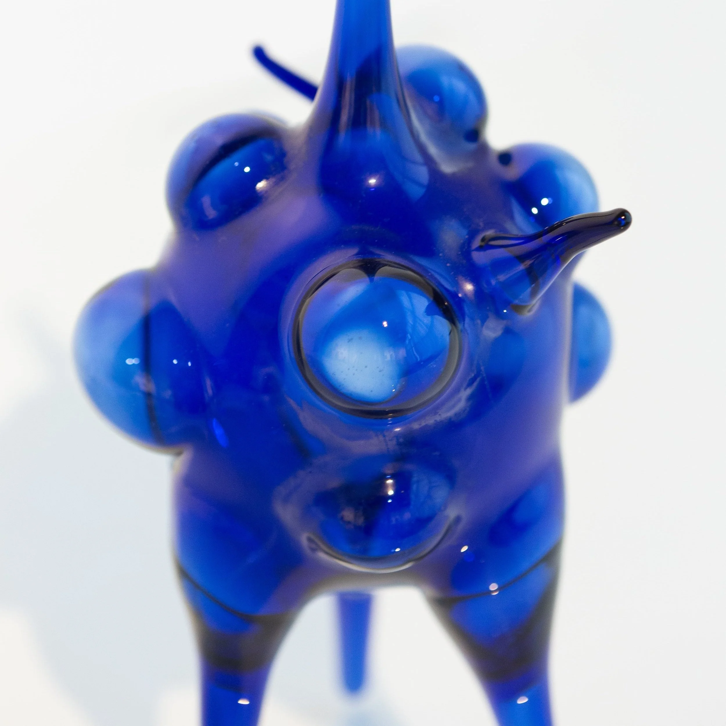Contemporary hand blown sculptural glass vessel. Collectible design made in Palestine.