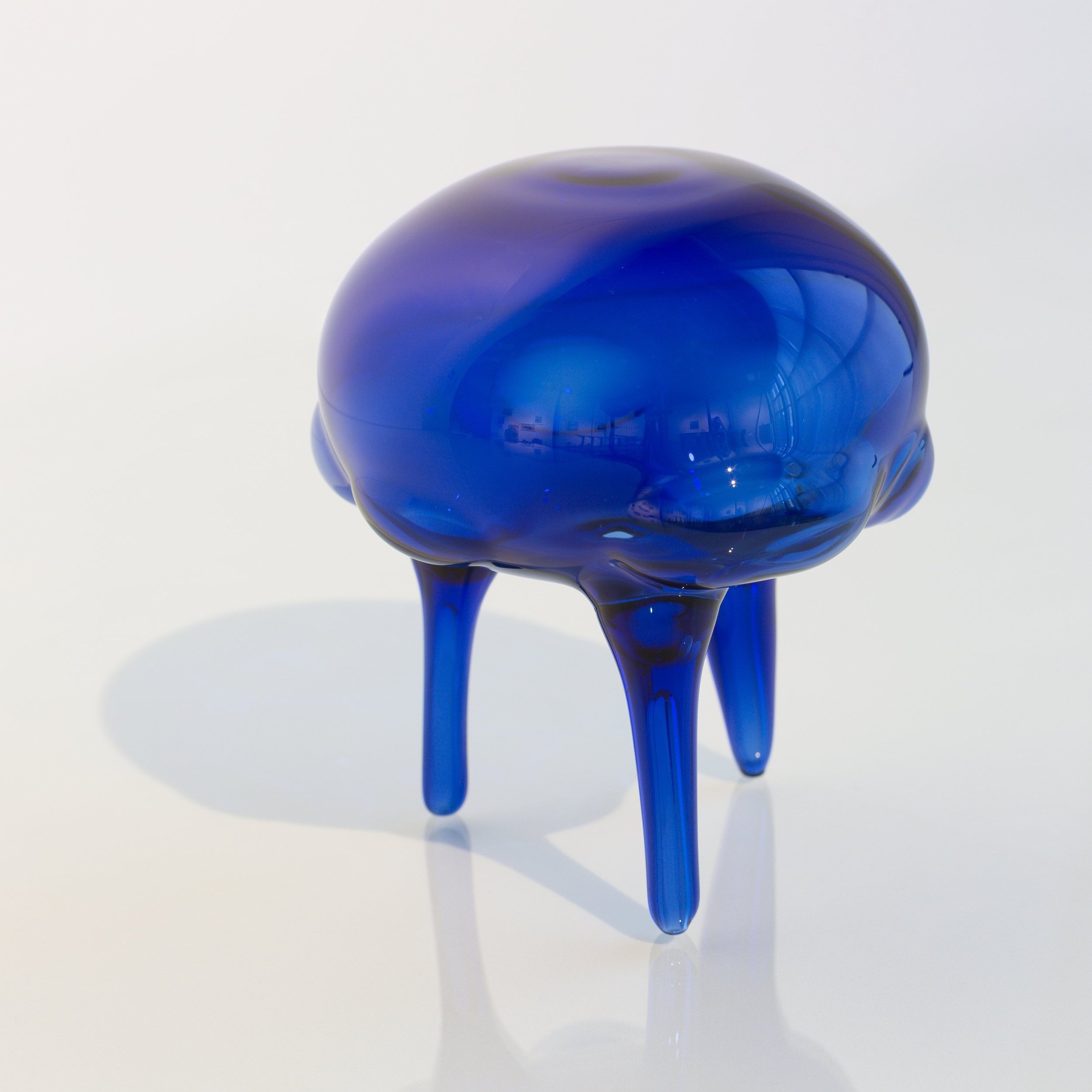 Contemporary hand blown sculptural glass vessel. Collectible design made in Palestine.