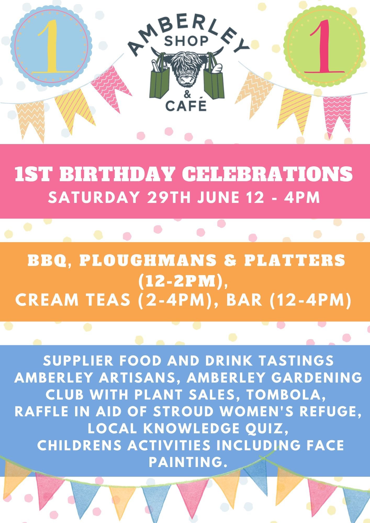 Mark your calendars! You are invited to celebrate our 1st birthday with us! 🎂🥳🎈🎉

#minchinhampton #nailsworth #stroud