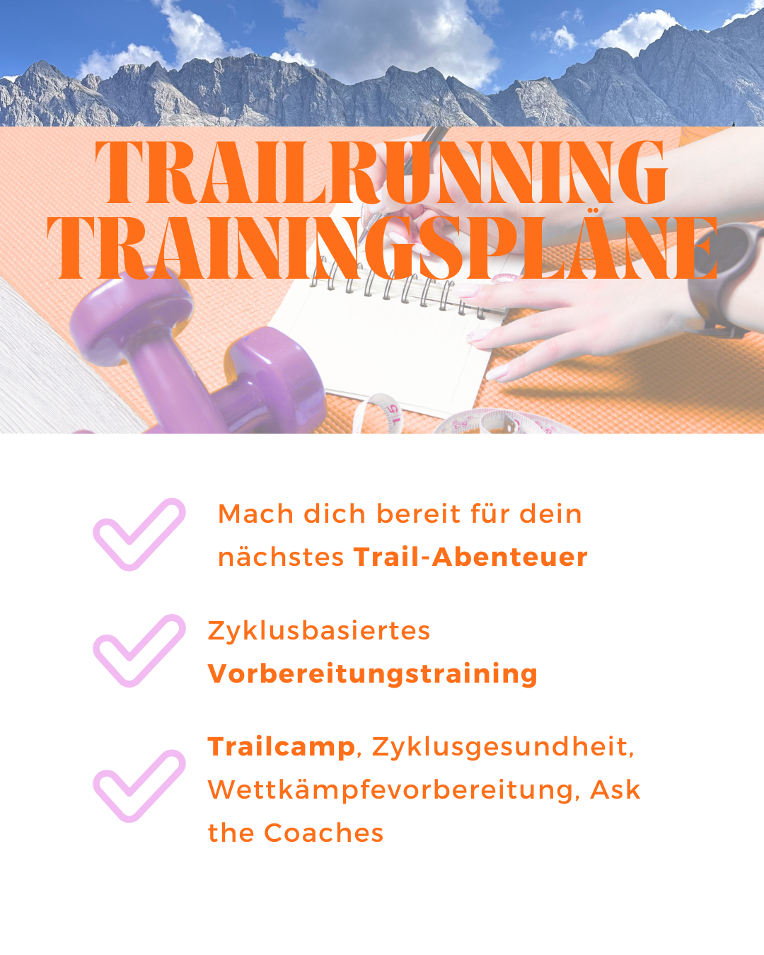 Zyklusgerechtes Trail Running Coaching