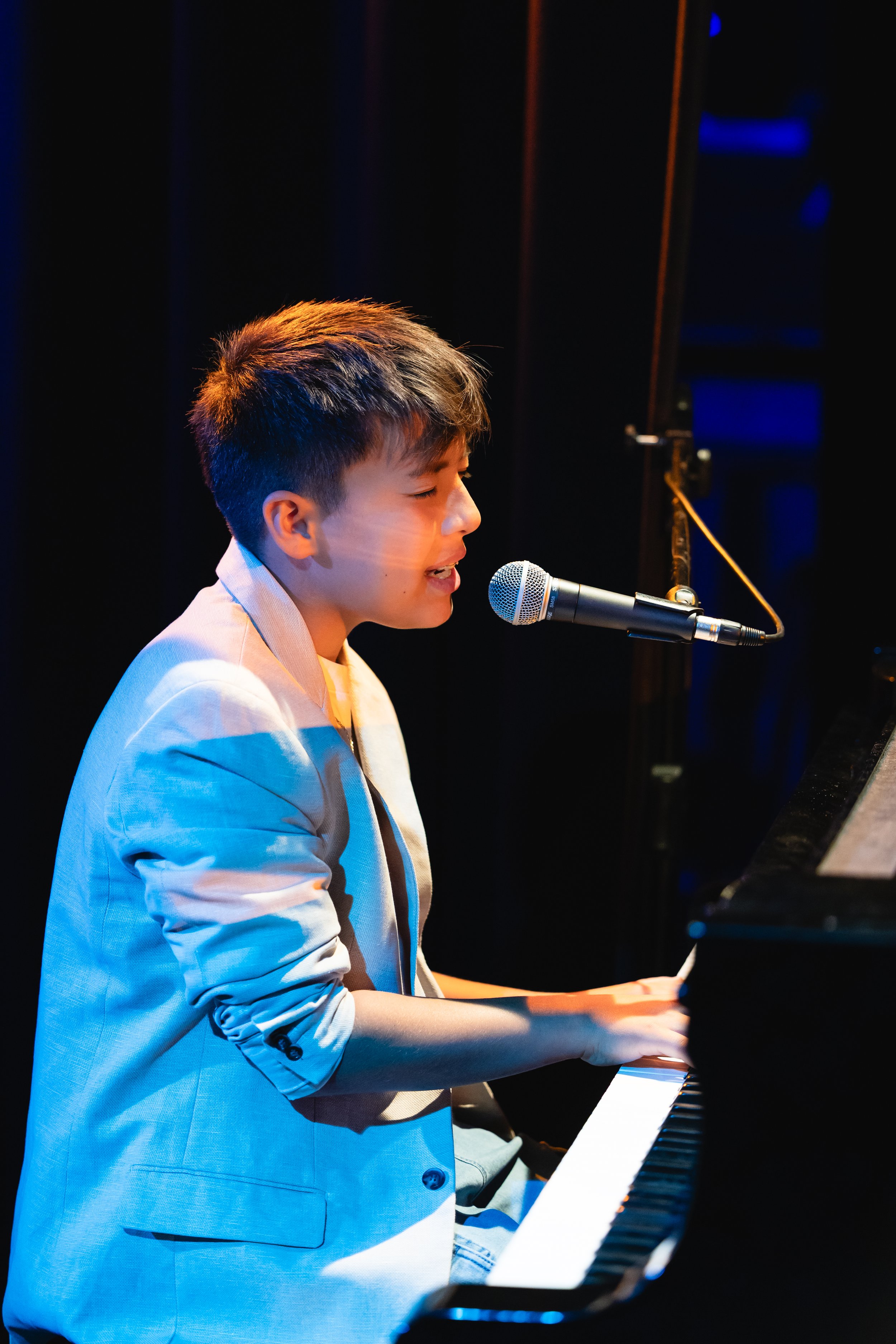 2025 Taiyo on the piano singing v2 at APGSMusicsoiree