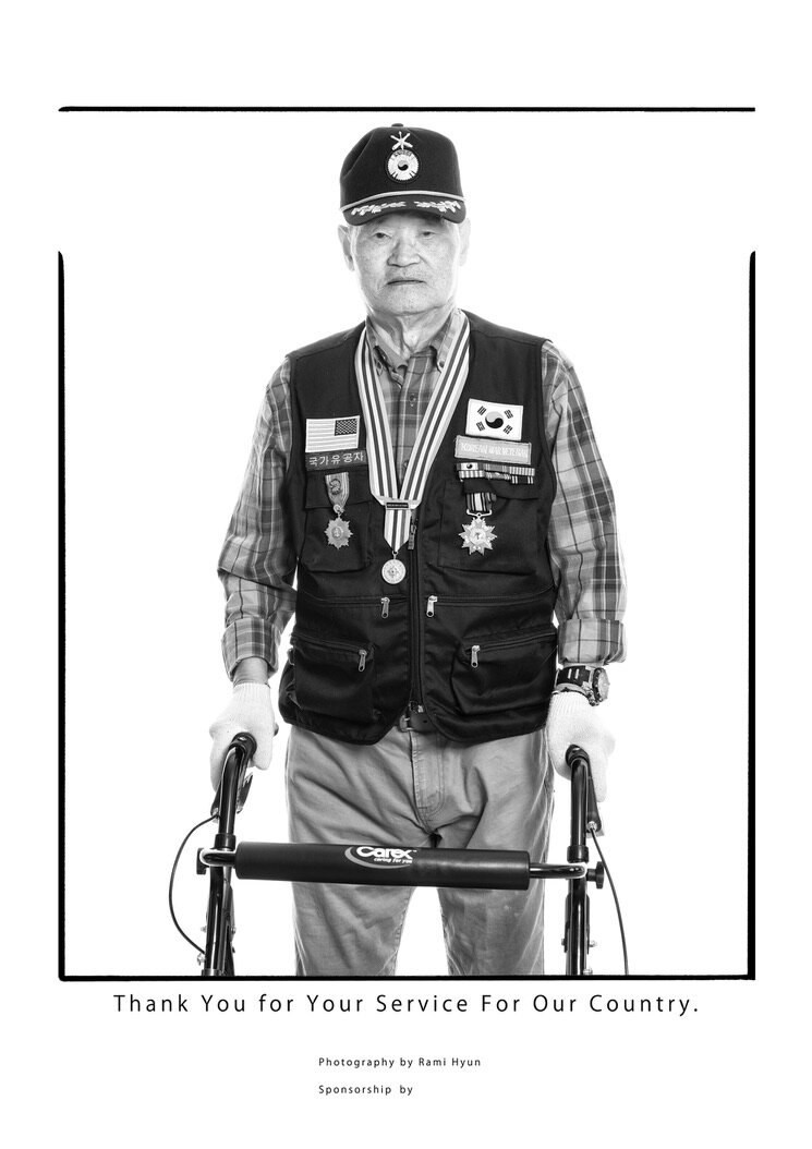  Korean War Veteran Bae Young Lee, a member of the Korean Association of Korean War Veterans, Oregon (KAKWVO). 