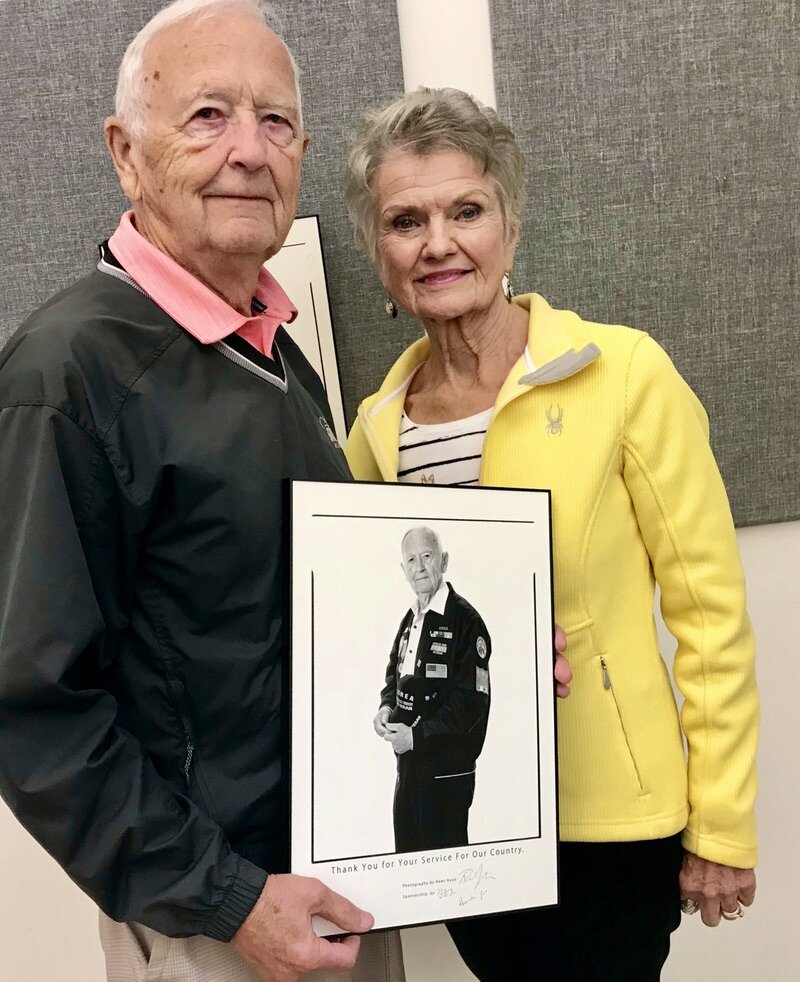  Hollis Hess, Korean War veteran, with his wife Shirley. 