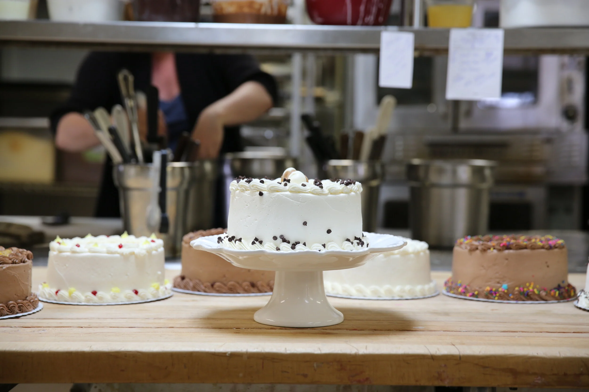 cakes on wood tabl.JPG
