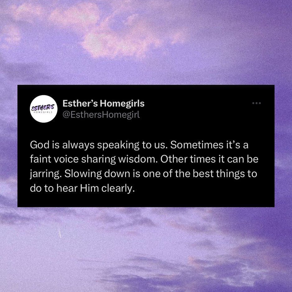 ✨Take some time to slow down on every thought or idea that comes to you, and test it against the Word of God. 

#esthershomegirls #womenoffaith #christianmillenials #christianwomen #jesusandmentalhealth #mentalhealthmatters #jesusandatherapist #welln
