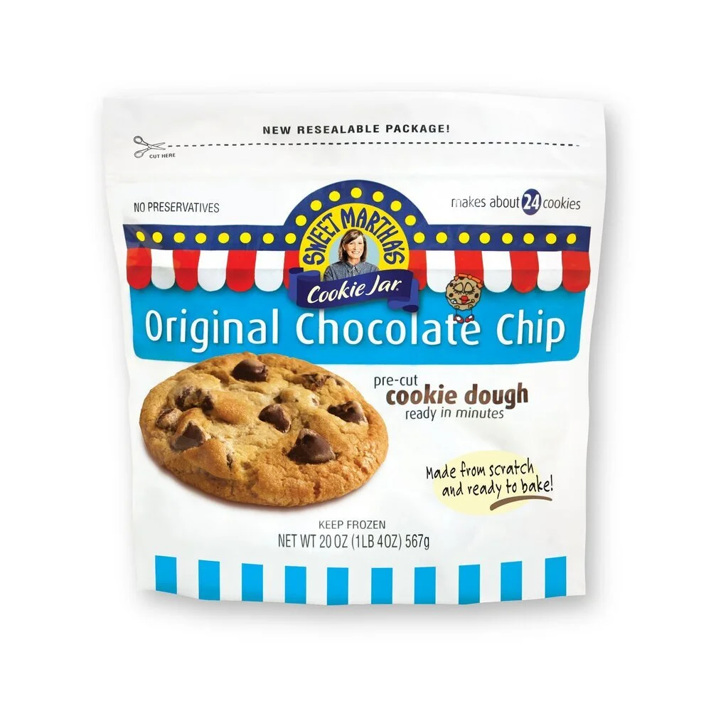 1995 Introducing frozen cookie dough — Sweet Martha's Cookie Jar