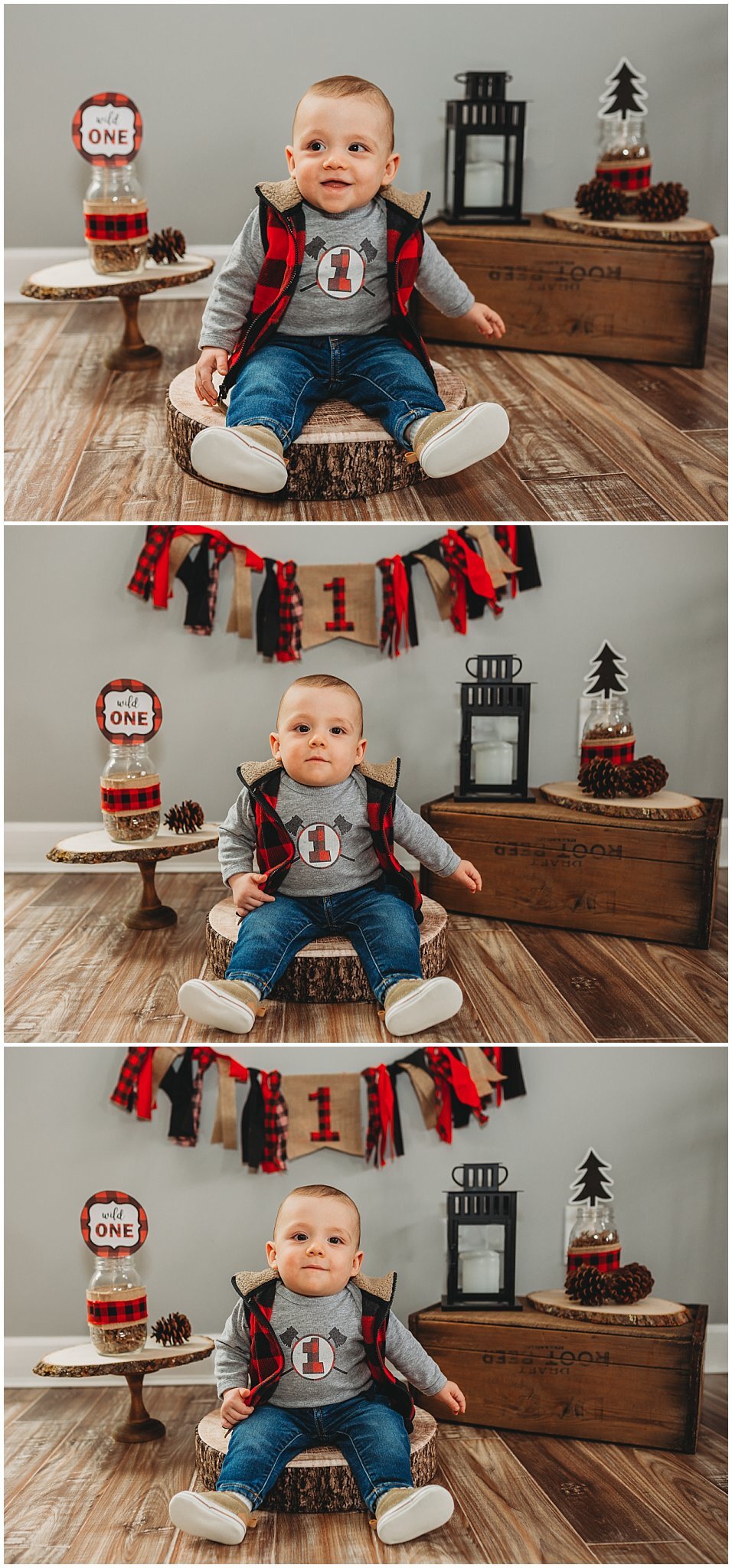 Baby boy turns one with some hunting gear on