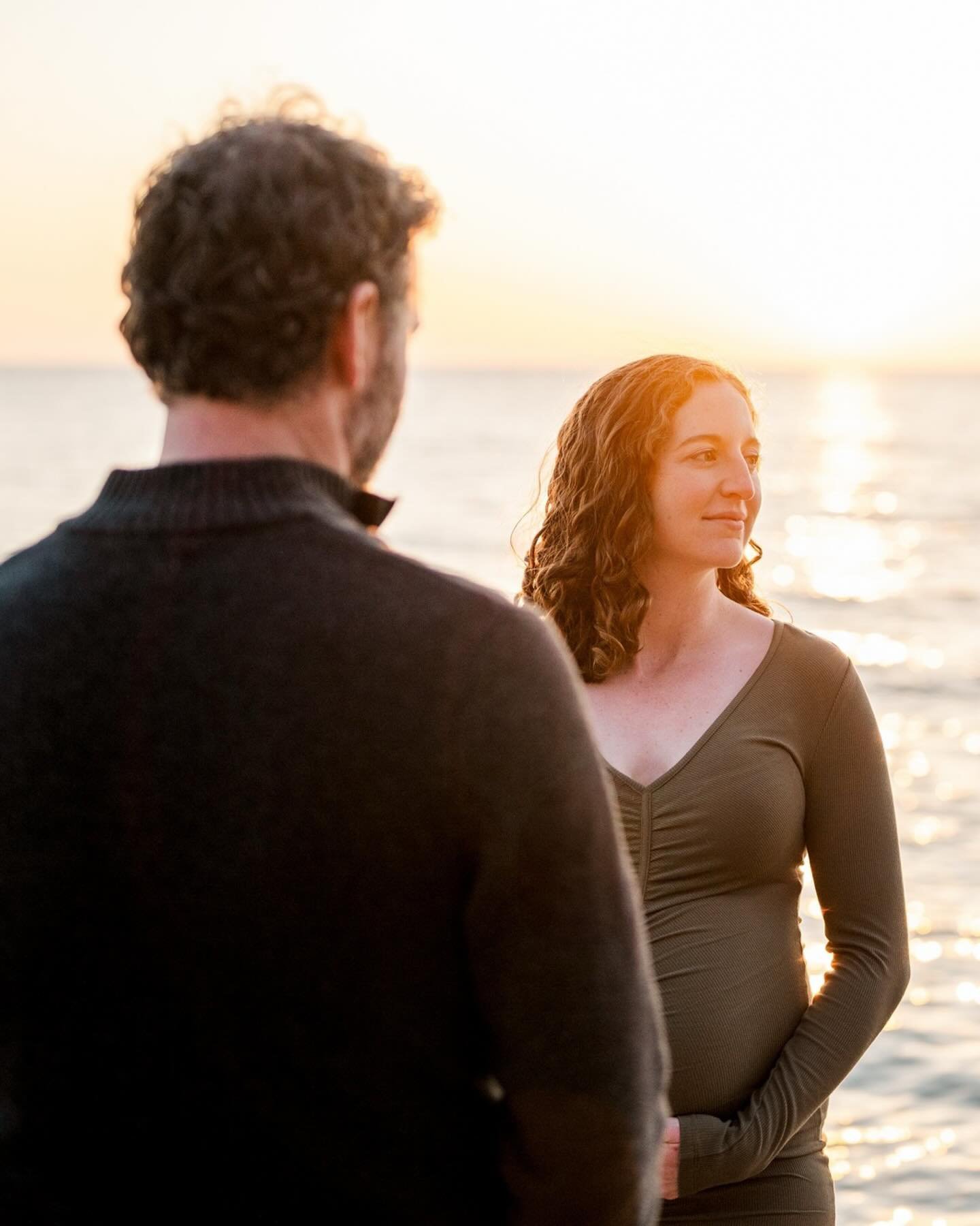 Sunsets at the beach hold a special place in Jenny and Mike&rsquo;s hearts, and I was lucky enough to capture the perfect sunset during their maternity session. 🌅 

We rolled up beachside in style on their side by side - not a single cloud in the sk