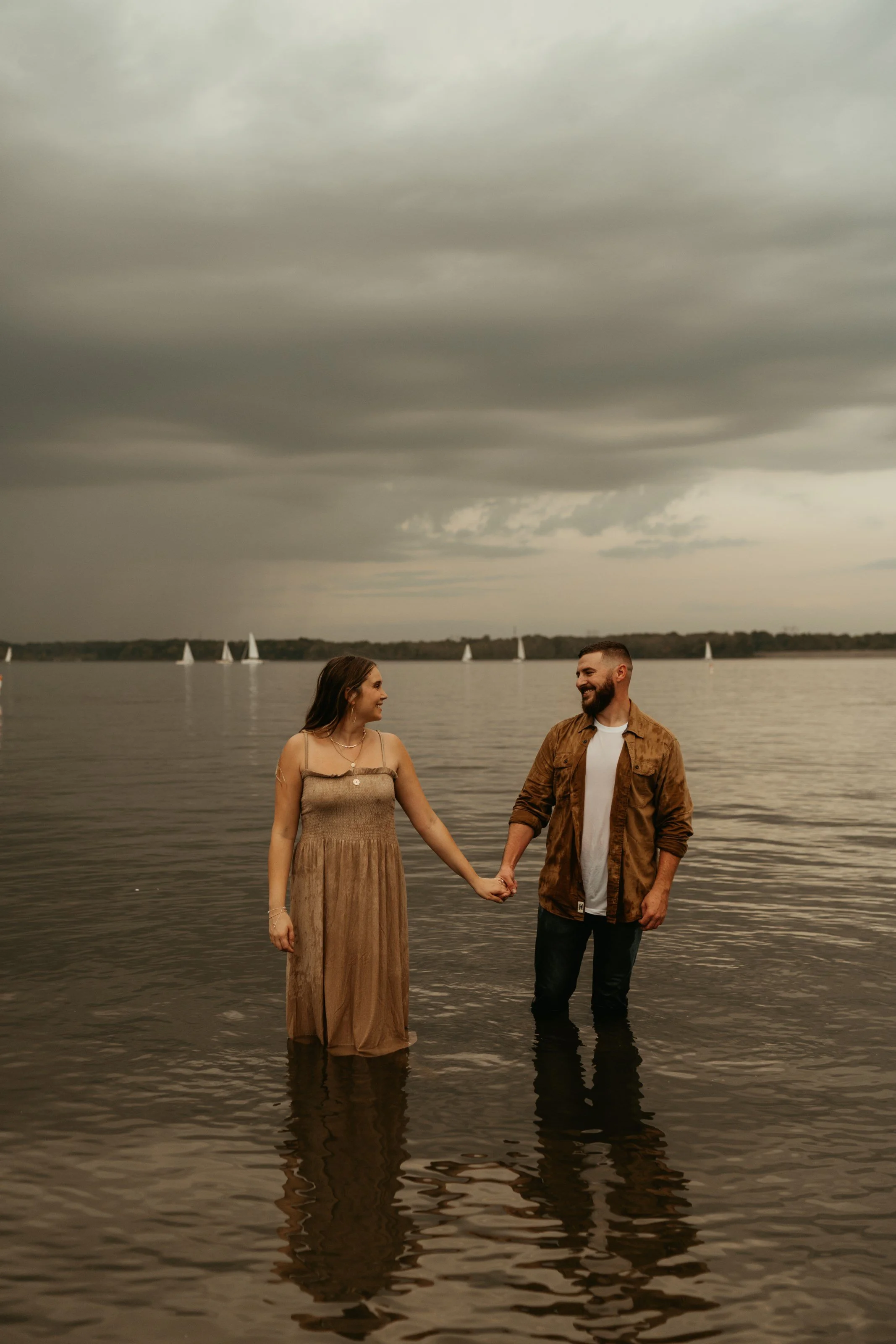 Engagement Photos Alum Creek Beach Wedding and Elopement