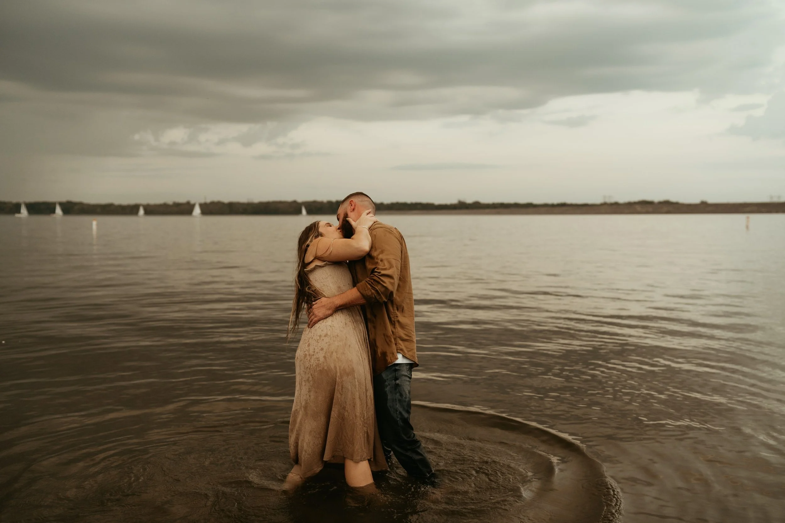 Engagement Photos Alum Creek Beach Wedding and Elopement