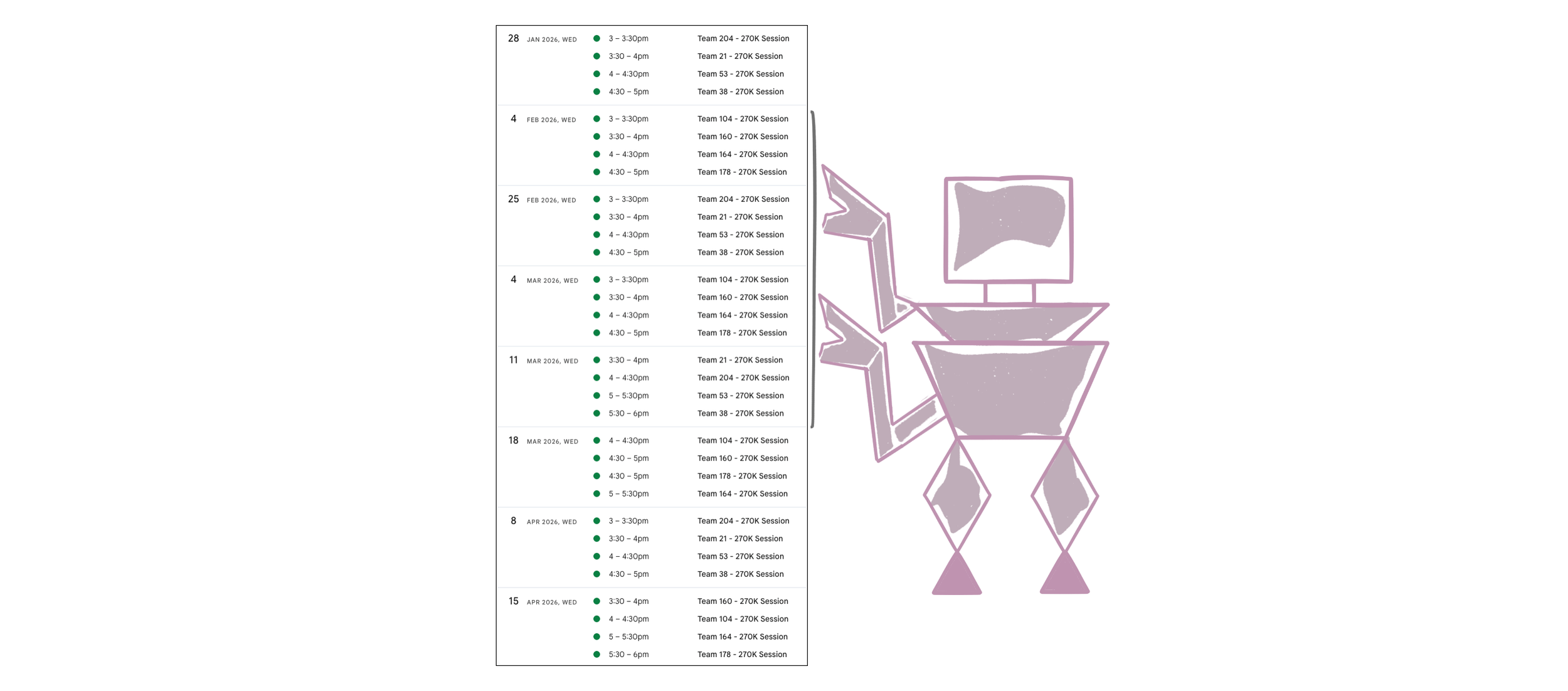 Automating calendar tasks