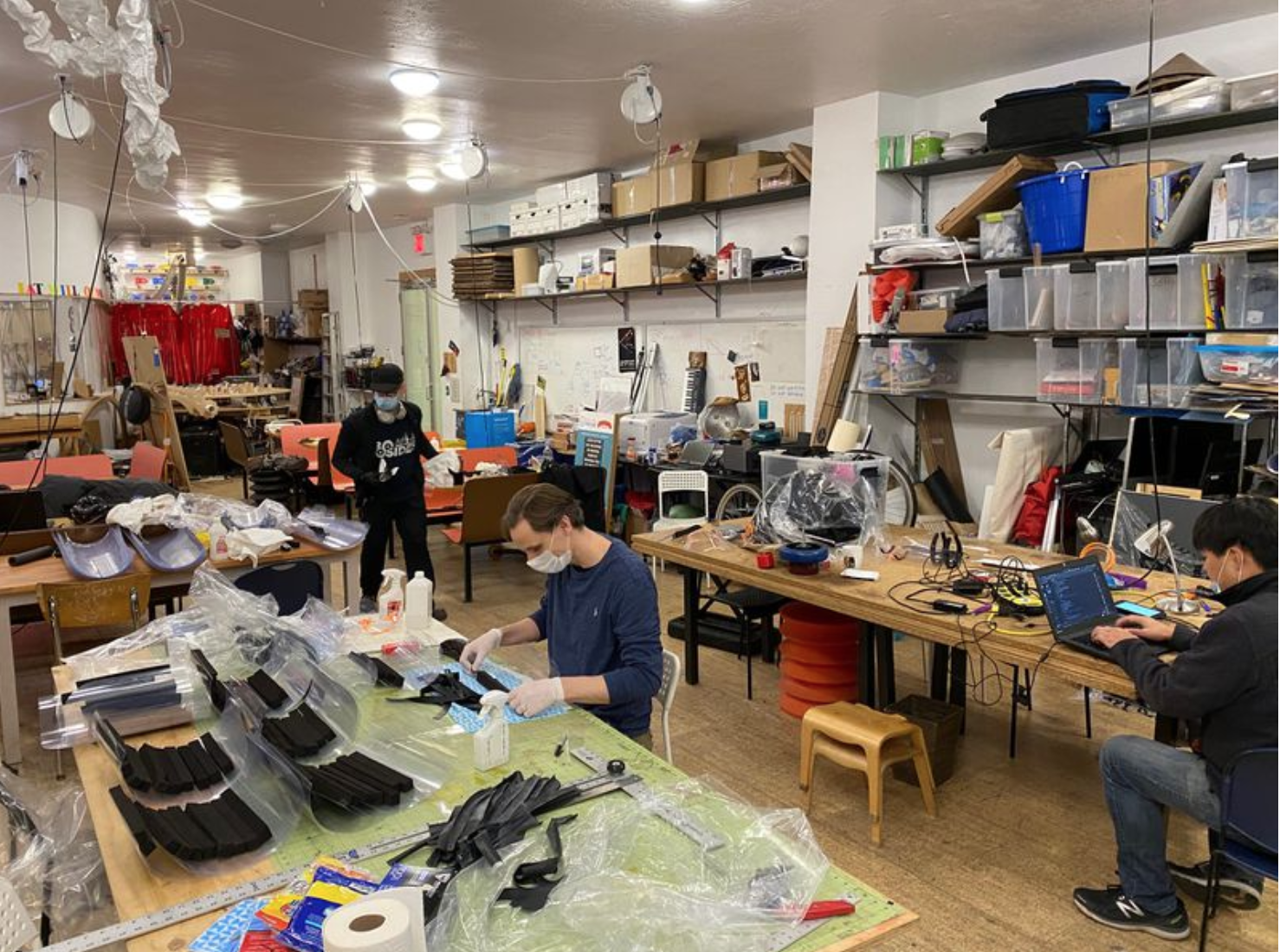 Downtown NYC artists convert studio into assembly line in coronavirus effort