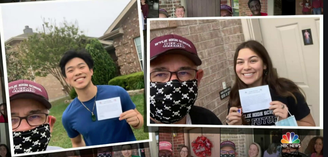 Texas principal drives 800 miles to visit graduating seniors amid pandemic